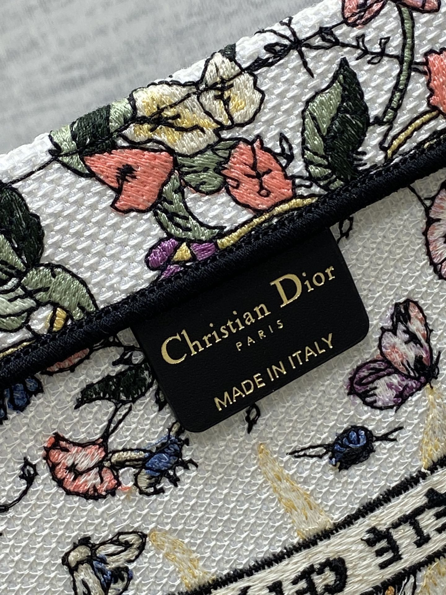 Dior Book Tote Ecru Multicolor 42x18x35cm