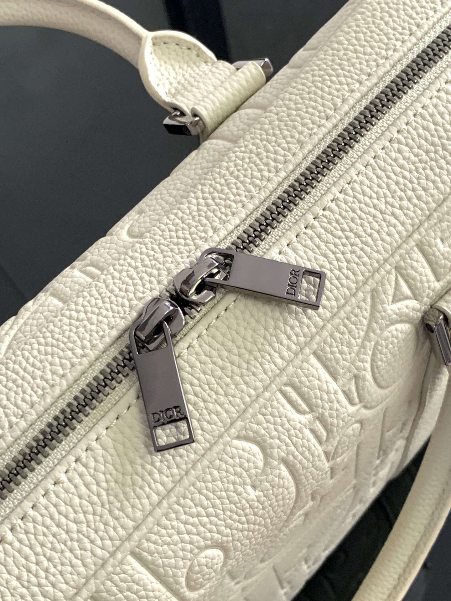 Dior Briefcase White Dior Gravity Leather and White Grained Calfskin 37 x 28 x 6 cm