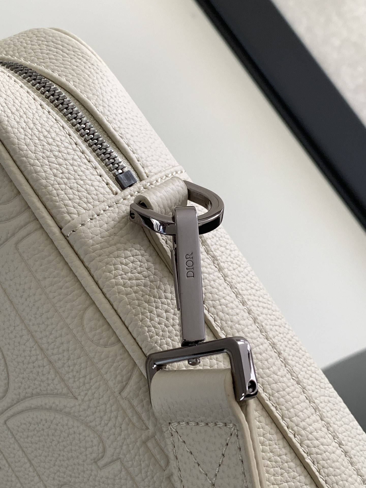 Dior Briefcase White Dior Gravity Leather and White Grained Calfskin 37 x 28 x 6 cm