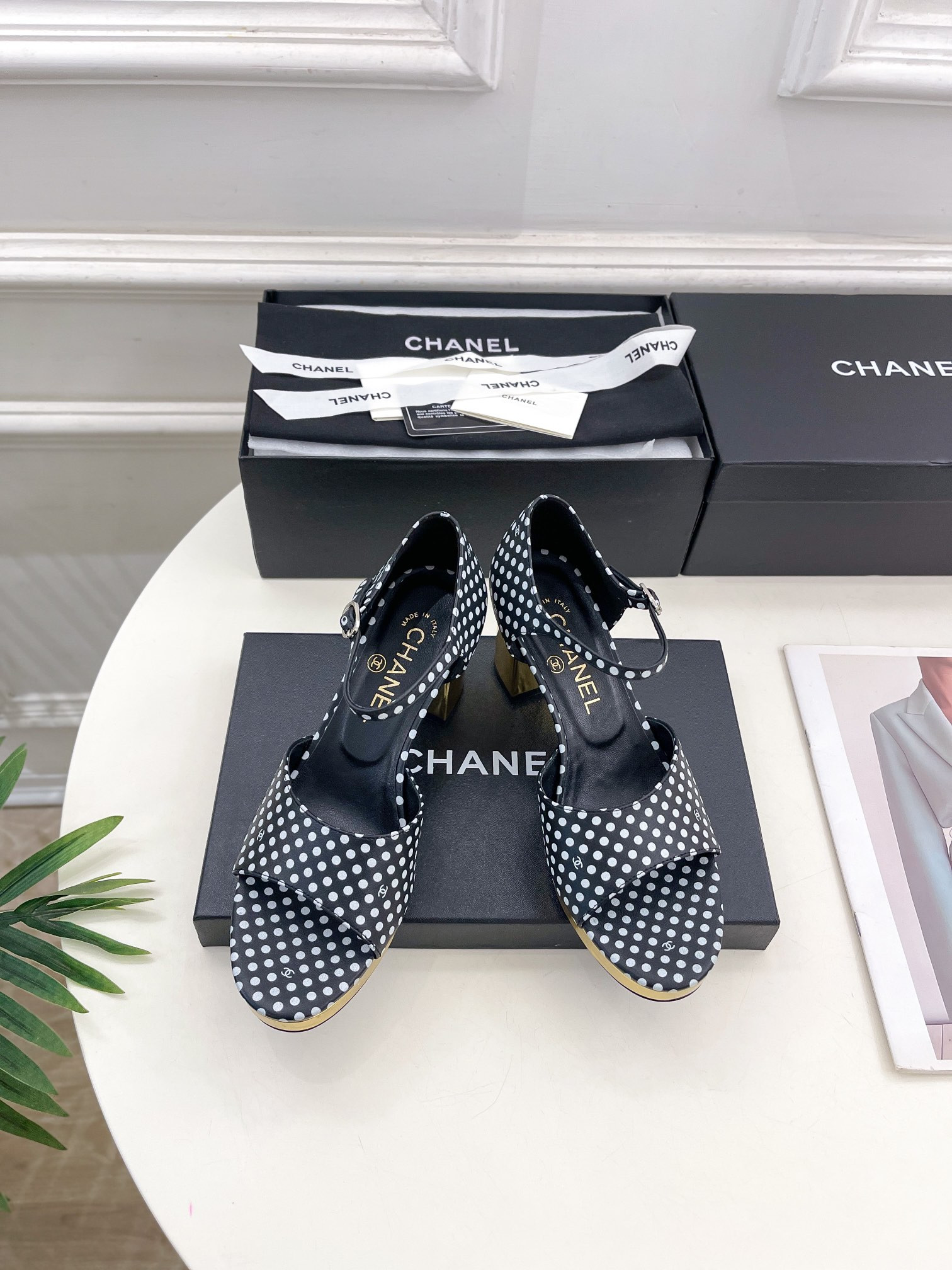 UA CHANEL HEELED SANDALS