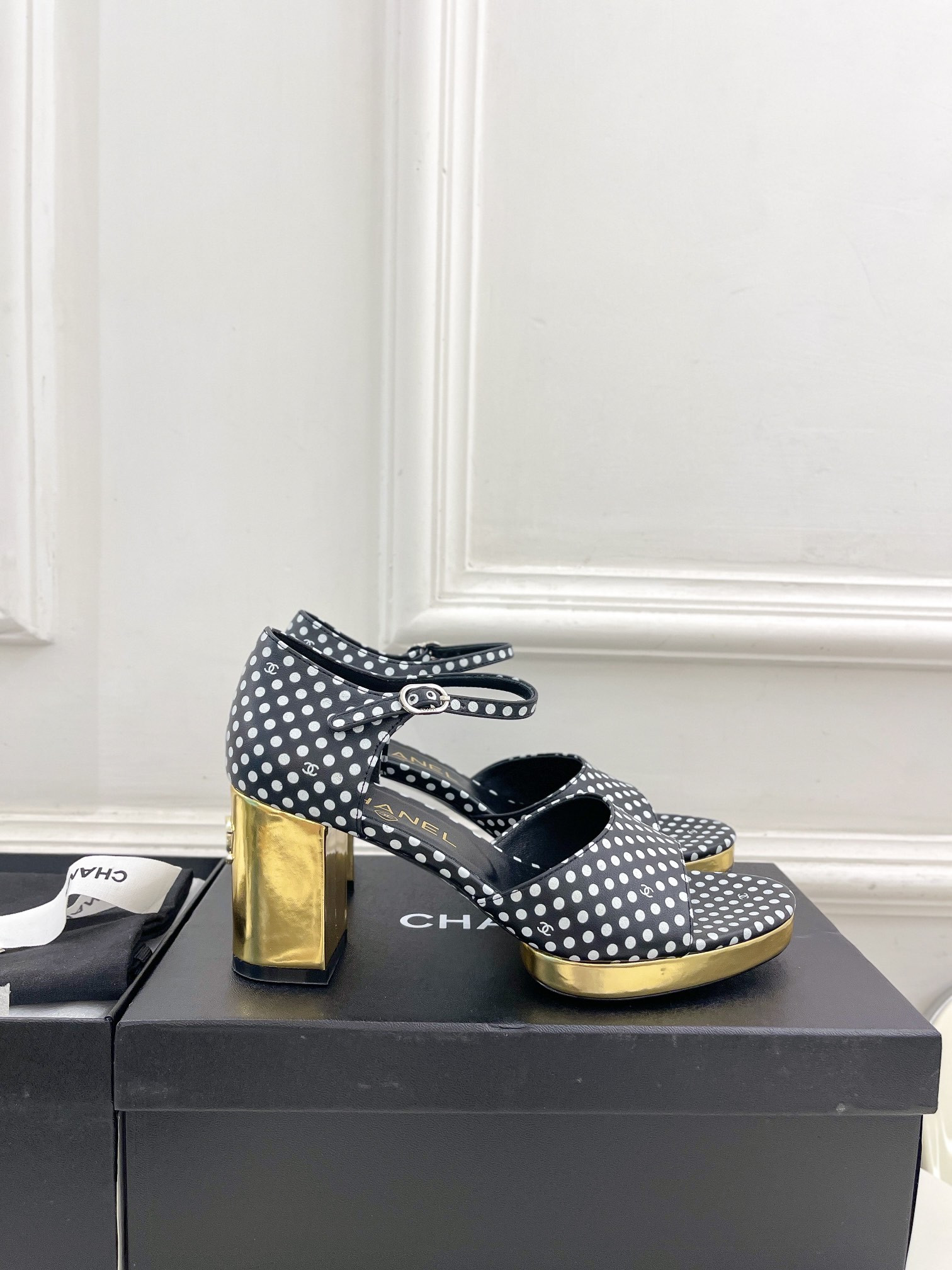 UA CHANEL HEELED SANDALS