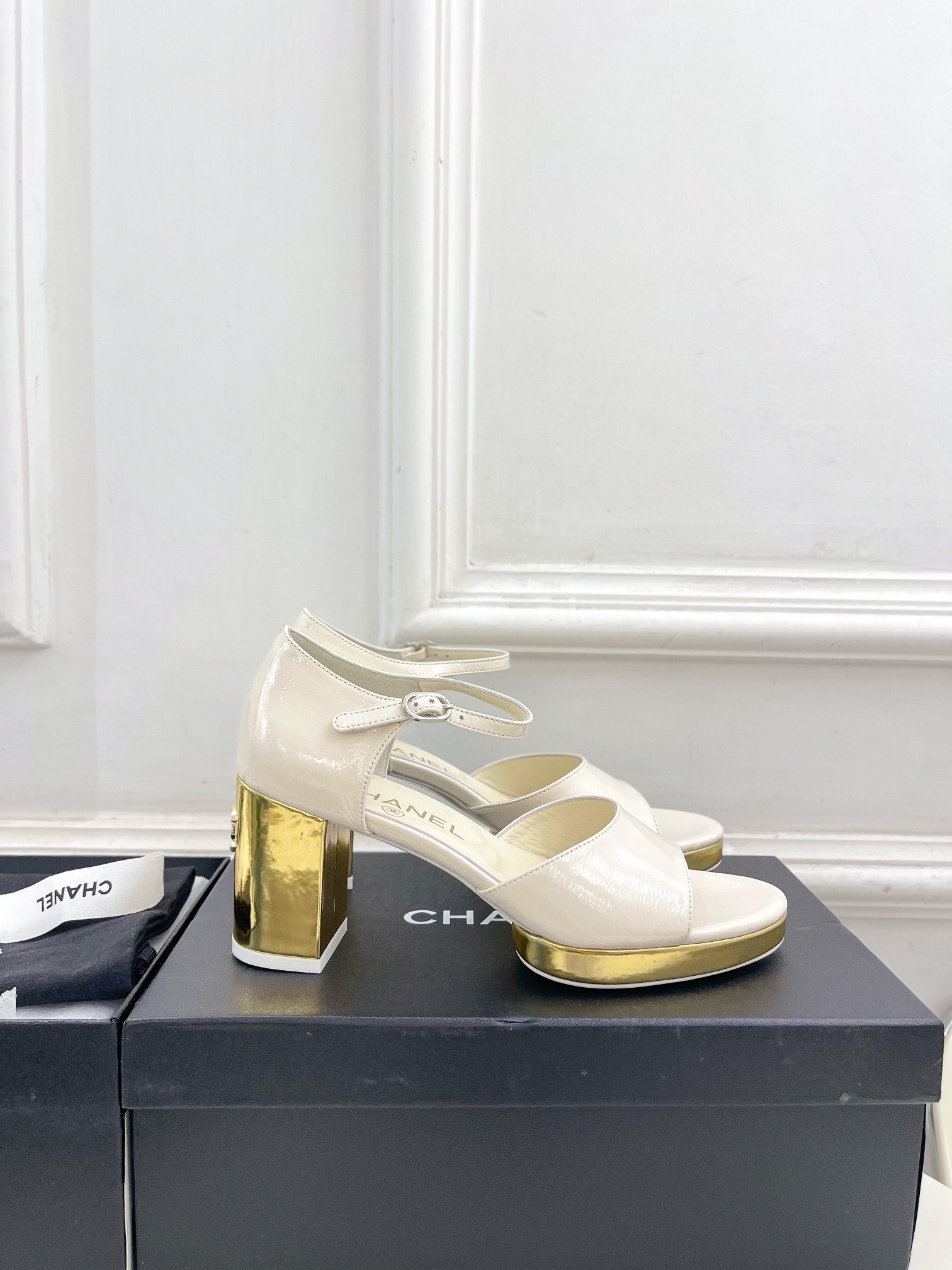 UA CHANEL HEELED SANDALS