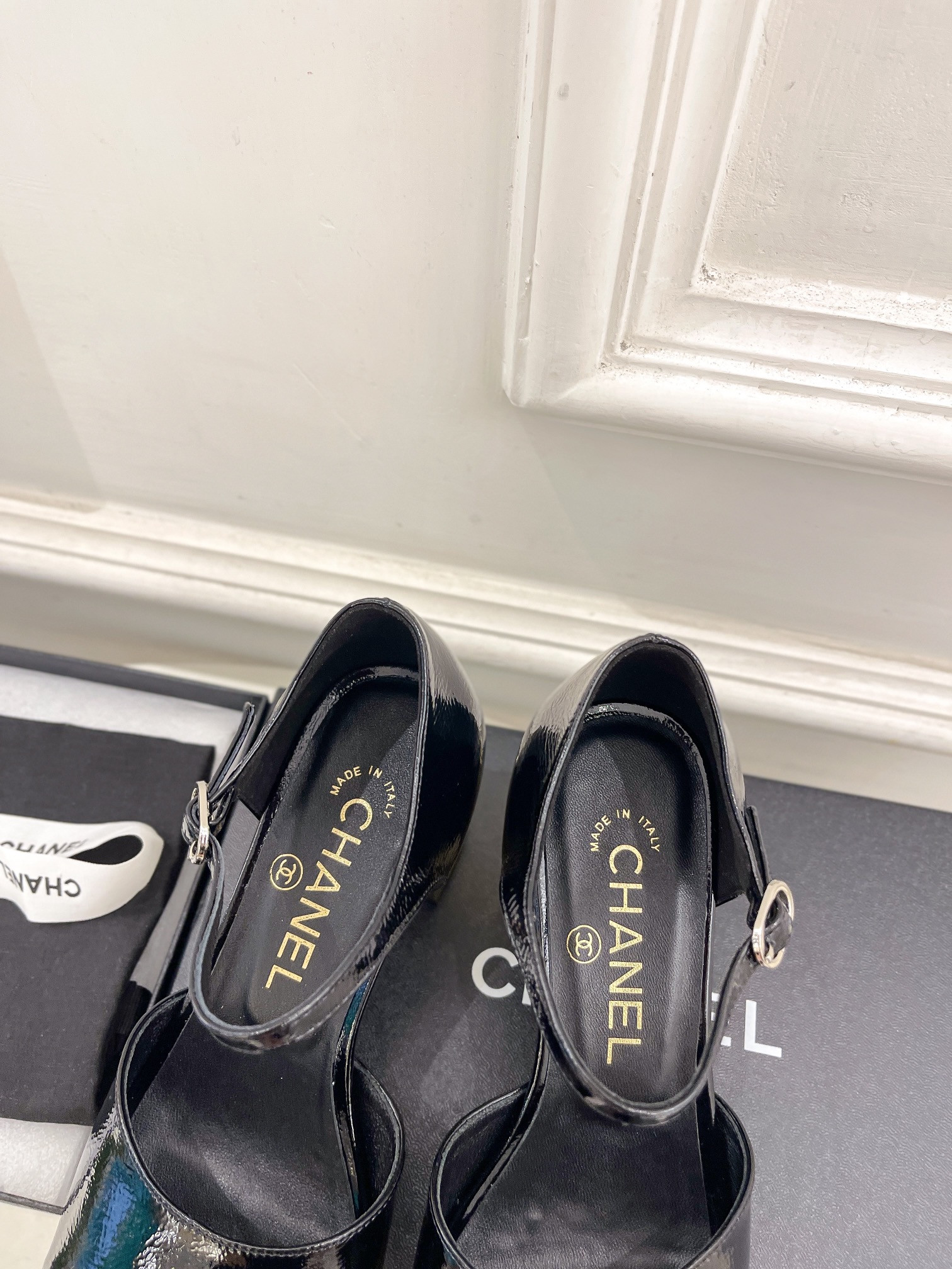 UA CHANEL HEELED SANDALS