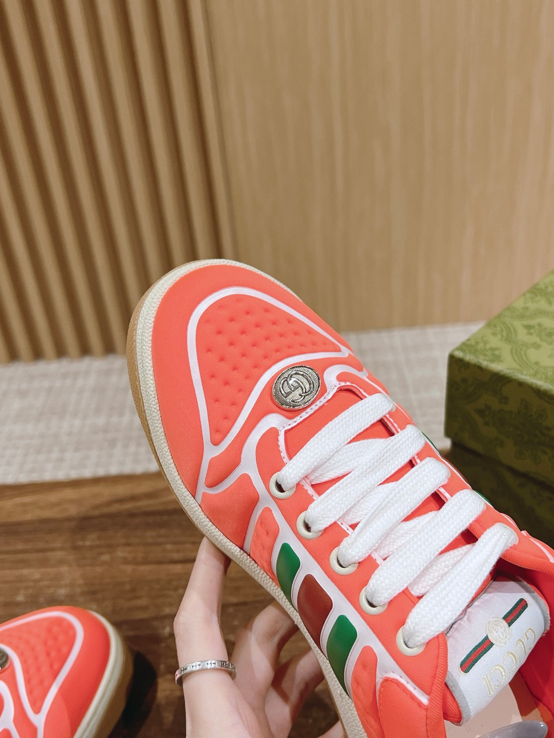 UA GUCCI SCREENER SNEAKER WITH WEB