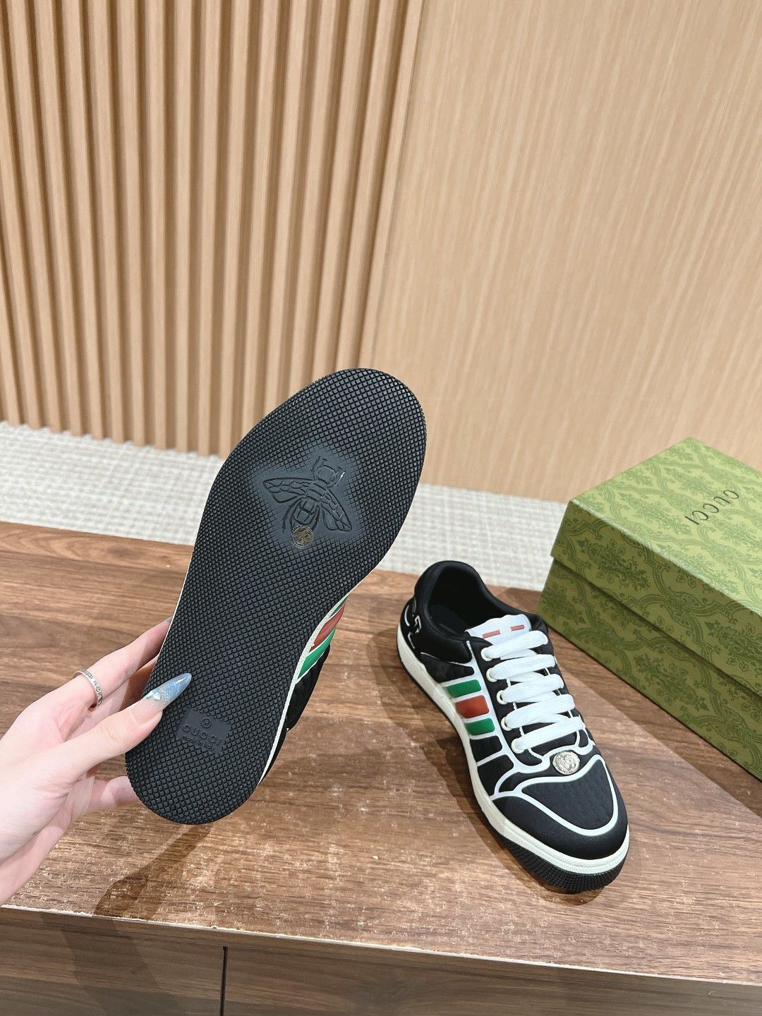 UA GUCCI SCREENER SNEAKER WITH WEB
