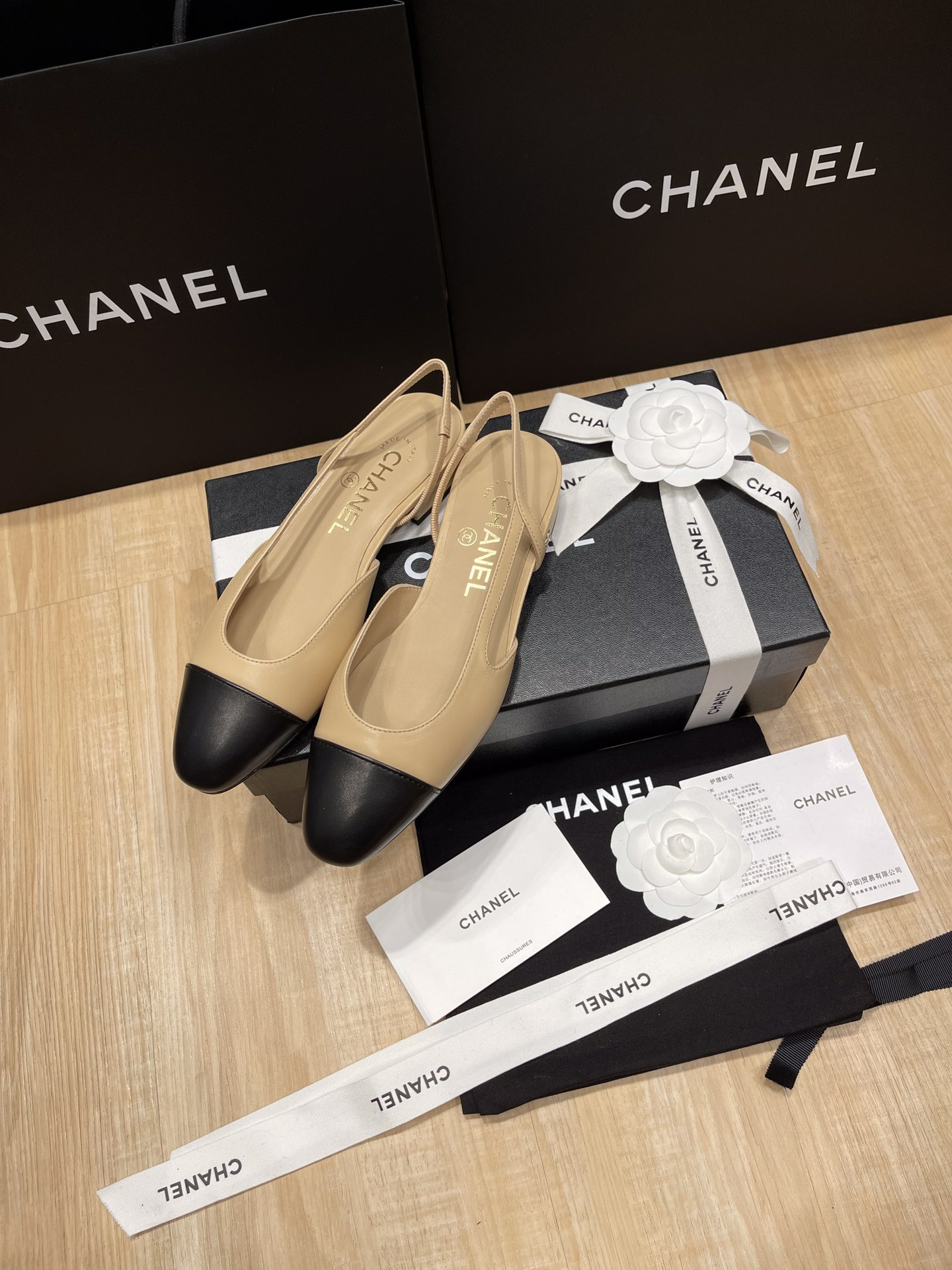 UA CHANEL SLINGBACKS FLAT