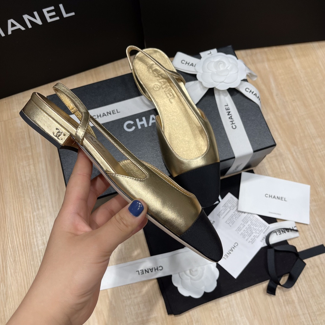 UA CHANEL SLINGBACKS FLAT