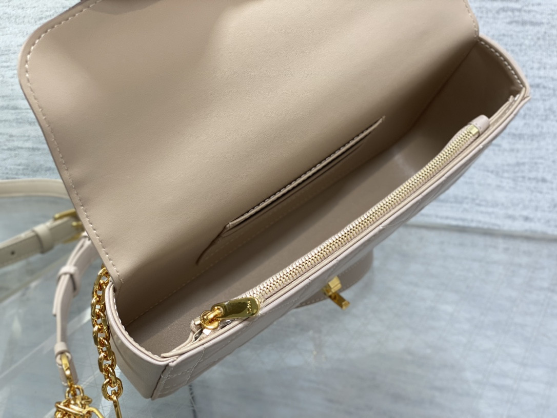 Dior Mini Dior Ange Bag Pink Macrocannage Calfskin 20 x 12 x 5 cm