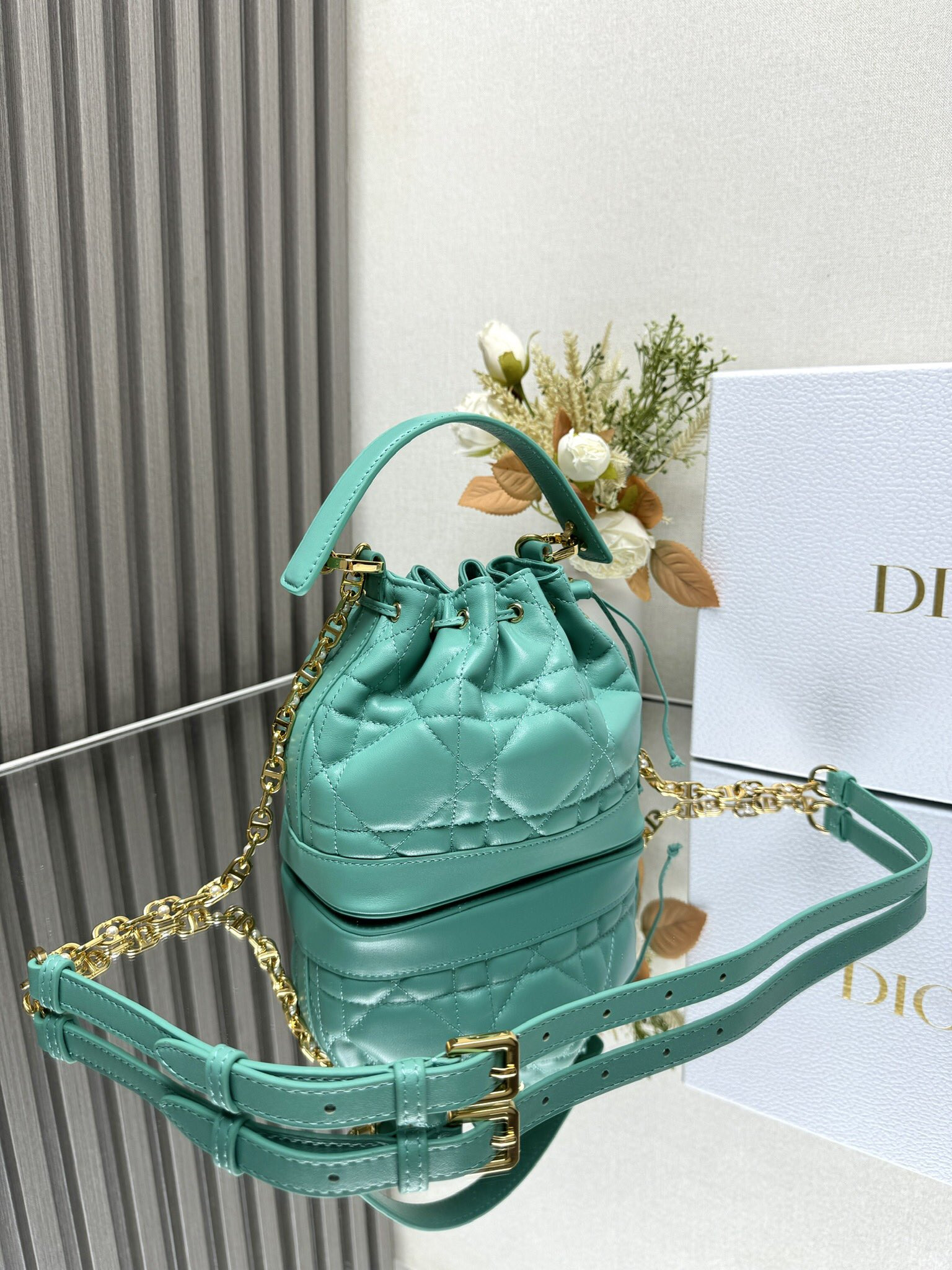 Small Dior Jolie Bucket Bag 17 x 16 x 10.5 cm