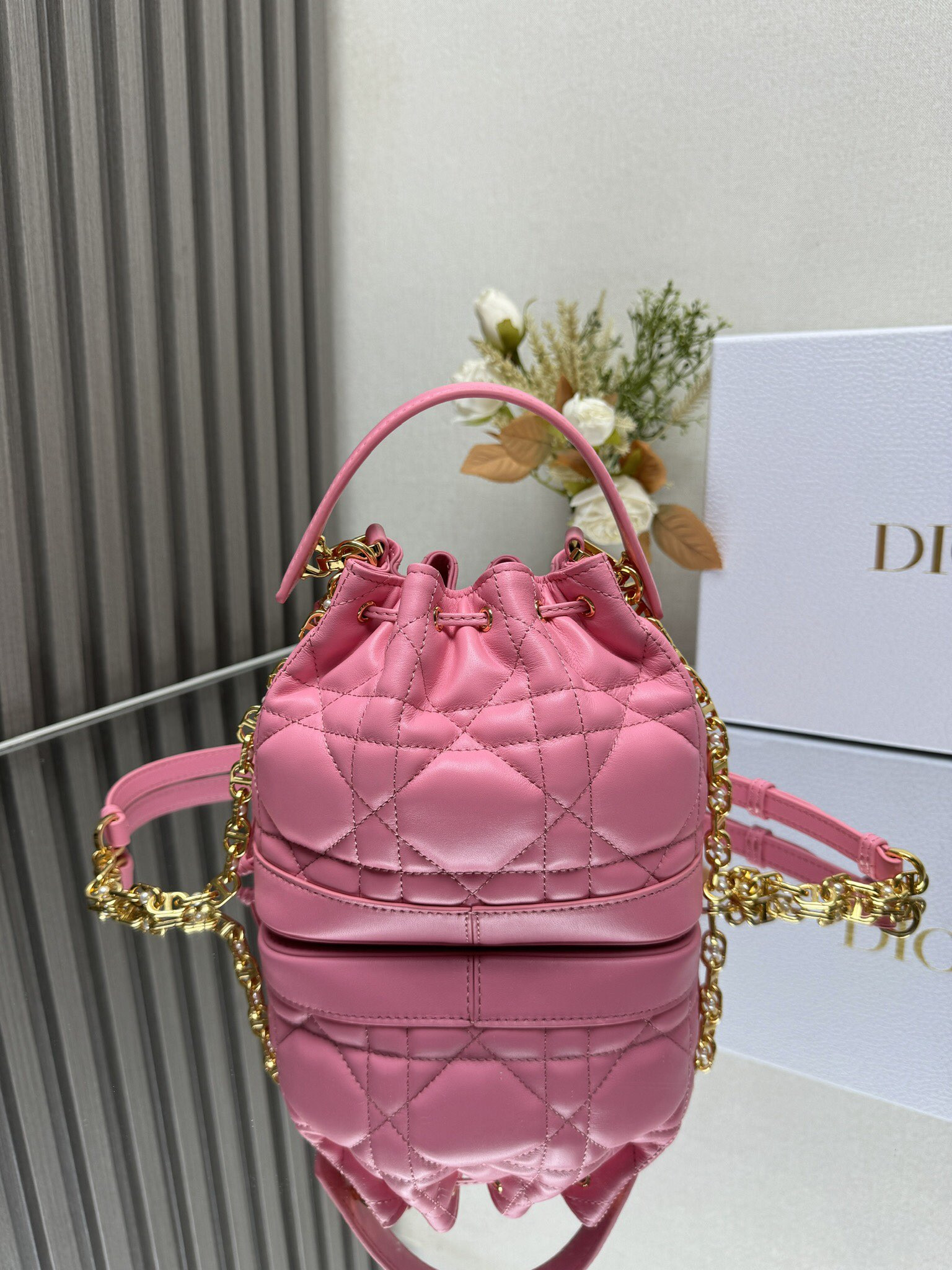 Small Dior Jolie Bucket Bag 17 x 16 x 10.5 cm