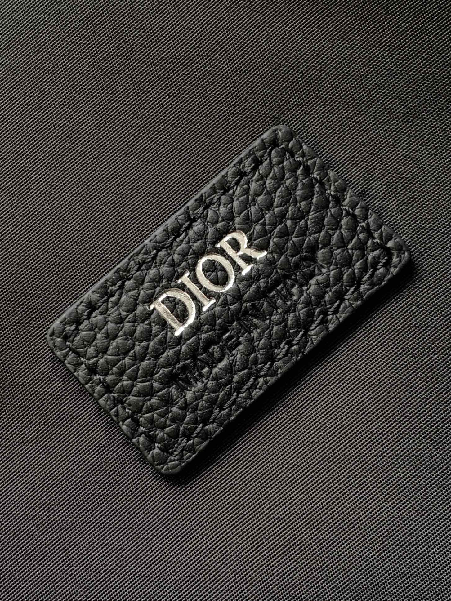 Dior Zipped Briefcase Black Dior Gravity Leather and Black Grained Calfskin 37 x 28 x 6 cm