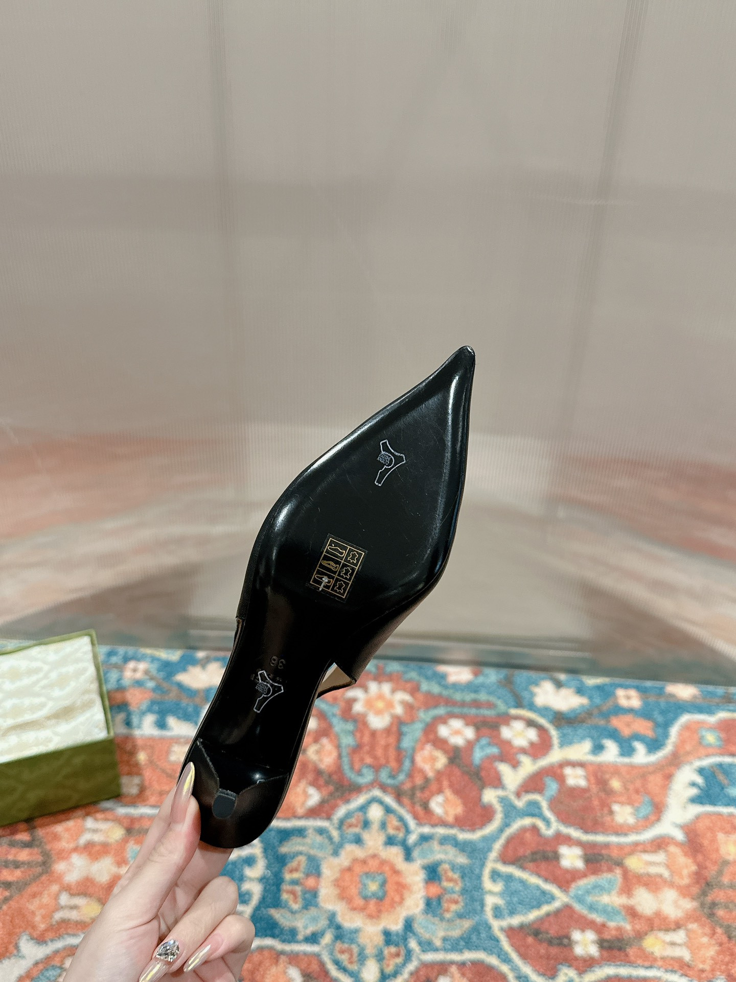 UA GUCCI HORSEBIT SLINGBACK PUMP LOW HEEL