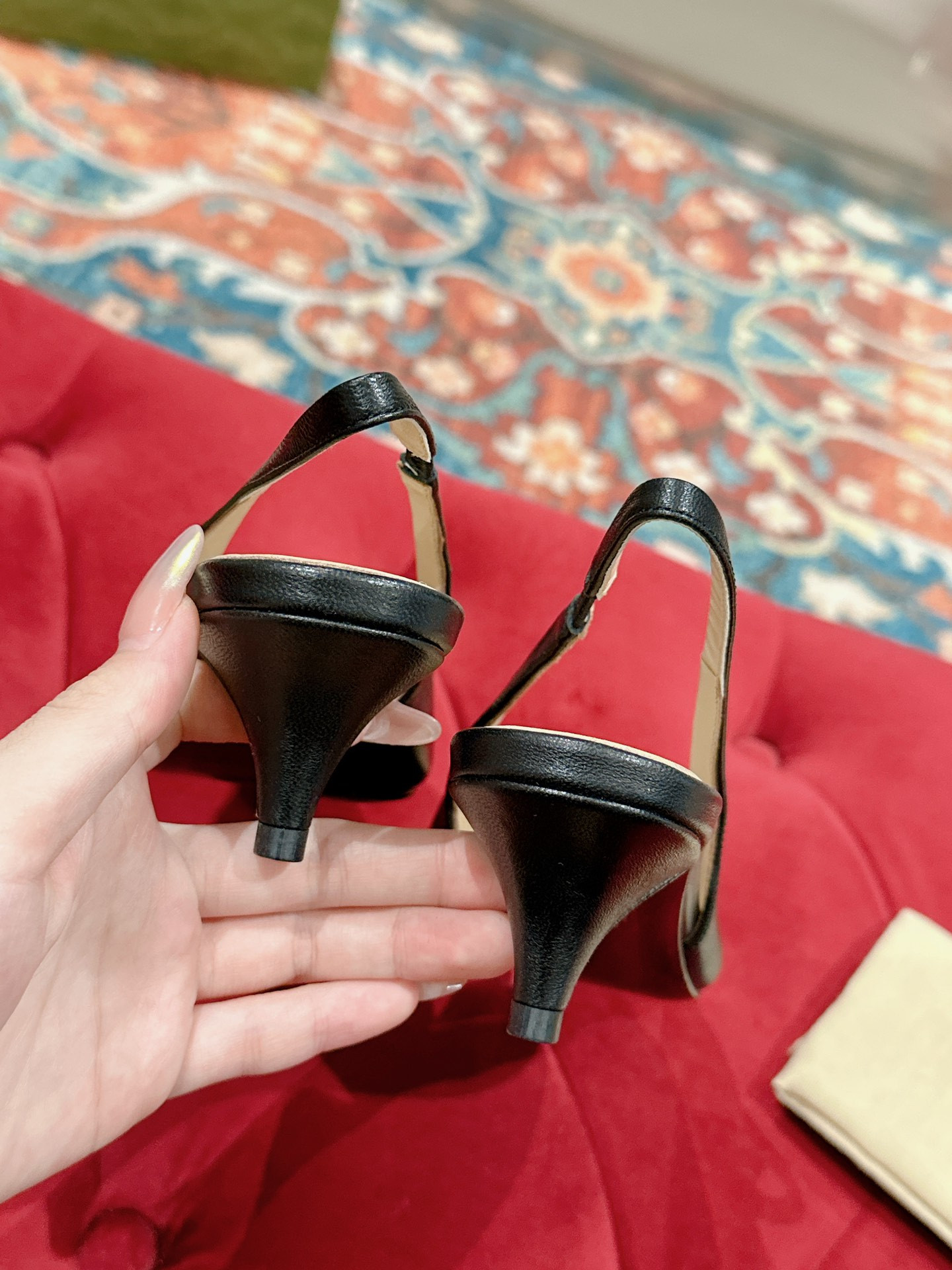 UA GUCCI HORSEBIT SLINGBACK PUMP LOW HEEL