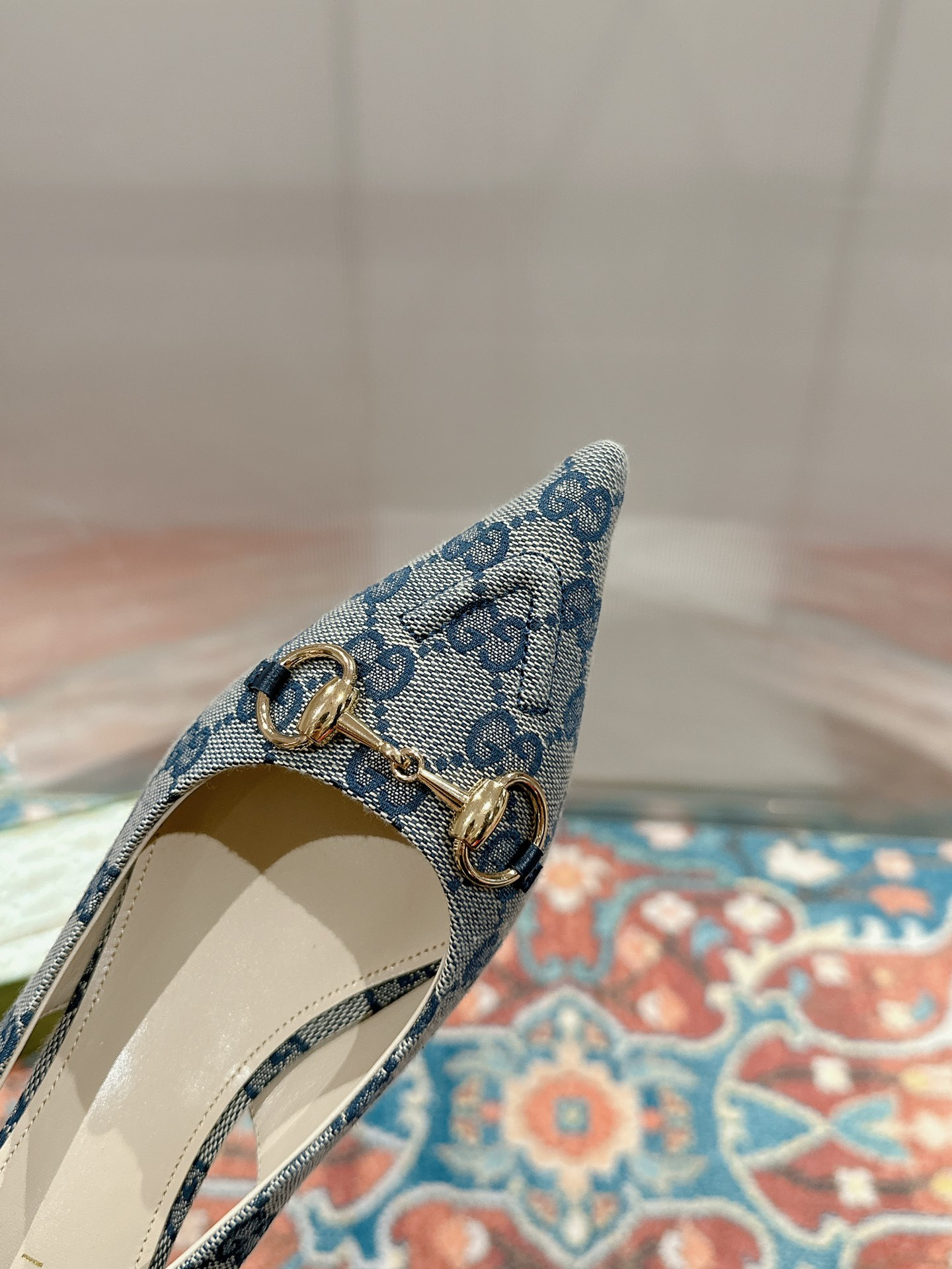 UA GUCCI HORSEBIT SLINGBACK PUMP LOW HEEL