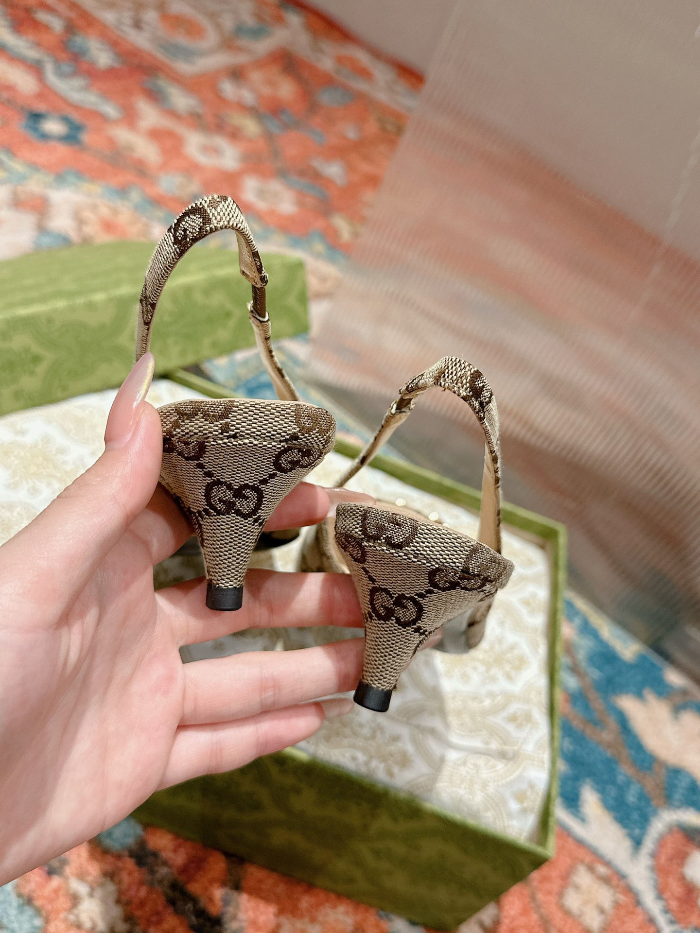 UA GUCCI HORSEBIT SLINGBACK PUMP LOW HEEL