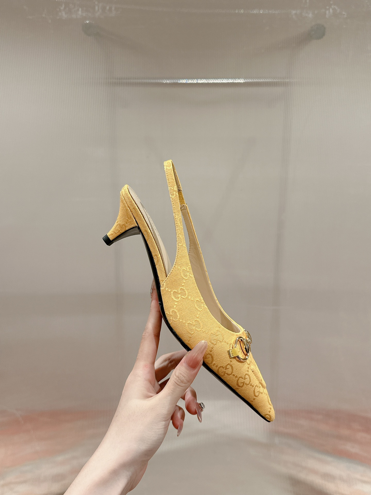 UA GUCCI HORSEBIT SLINGBACK PUMP LOW HEEL