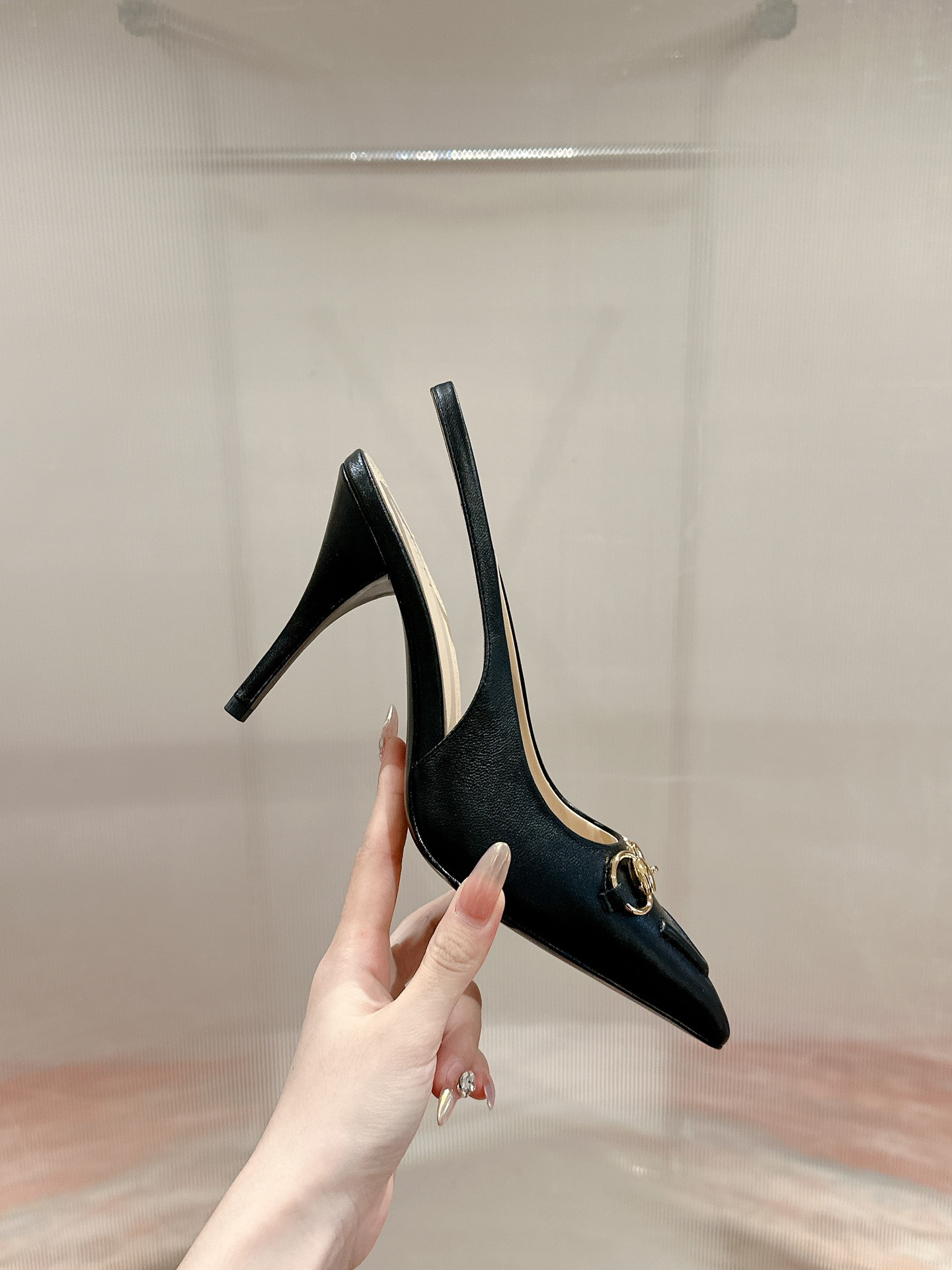 UA GUCCI HORSEBIT SLINGBACK PUMP HIGH HEEL
