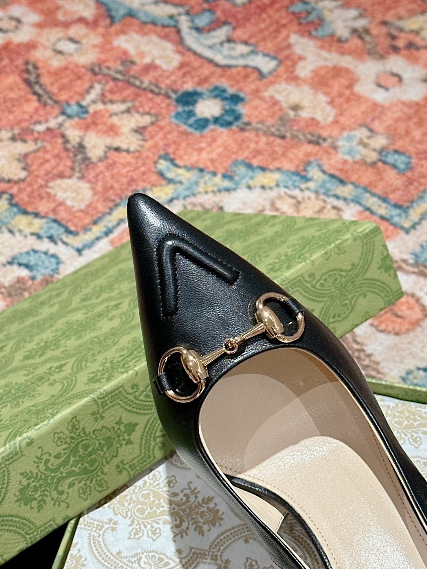 UA GUCCI HORSEBIT SLINGBACK PUMP HIGH HEEL