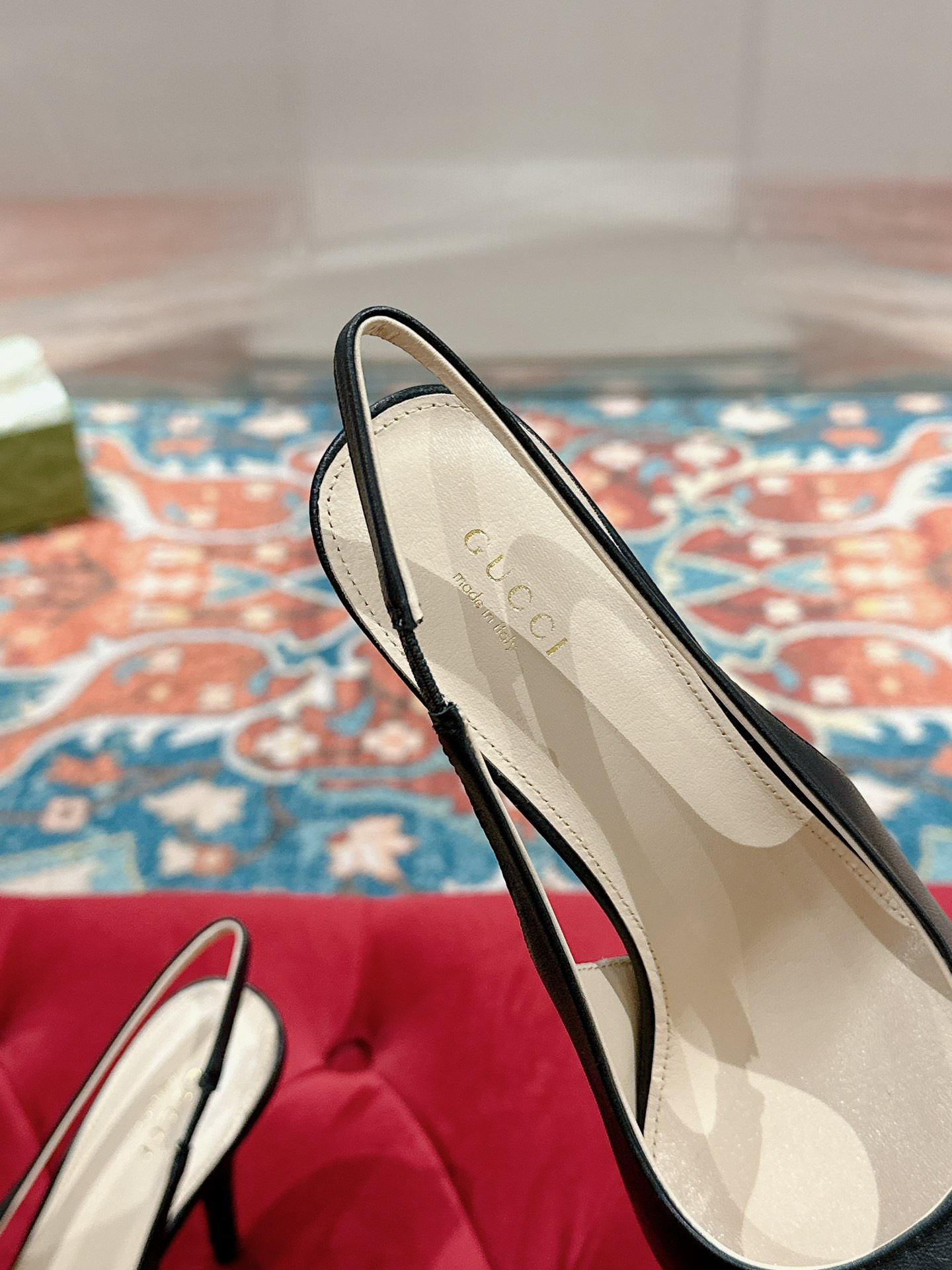 UA GUCCI HORSEBIT SLINGBACK PUMP HIGH HEEL