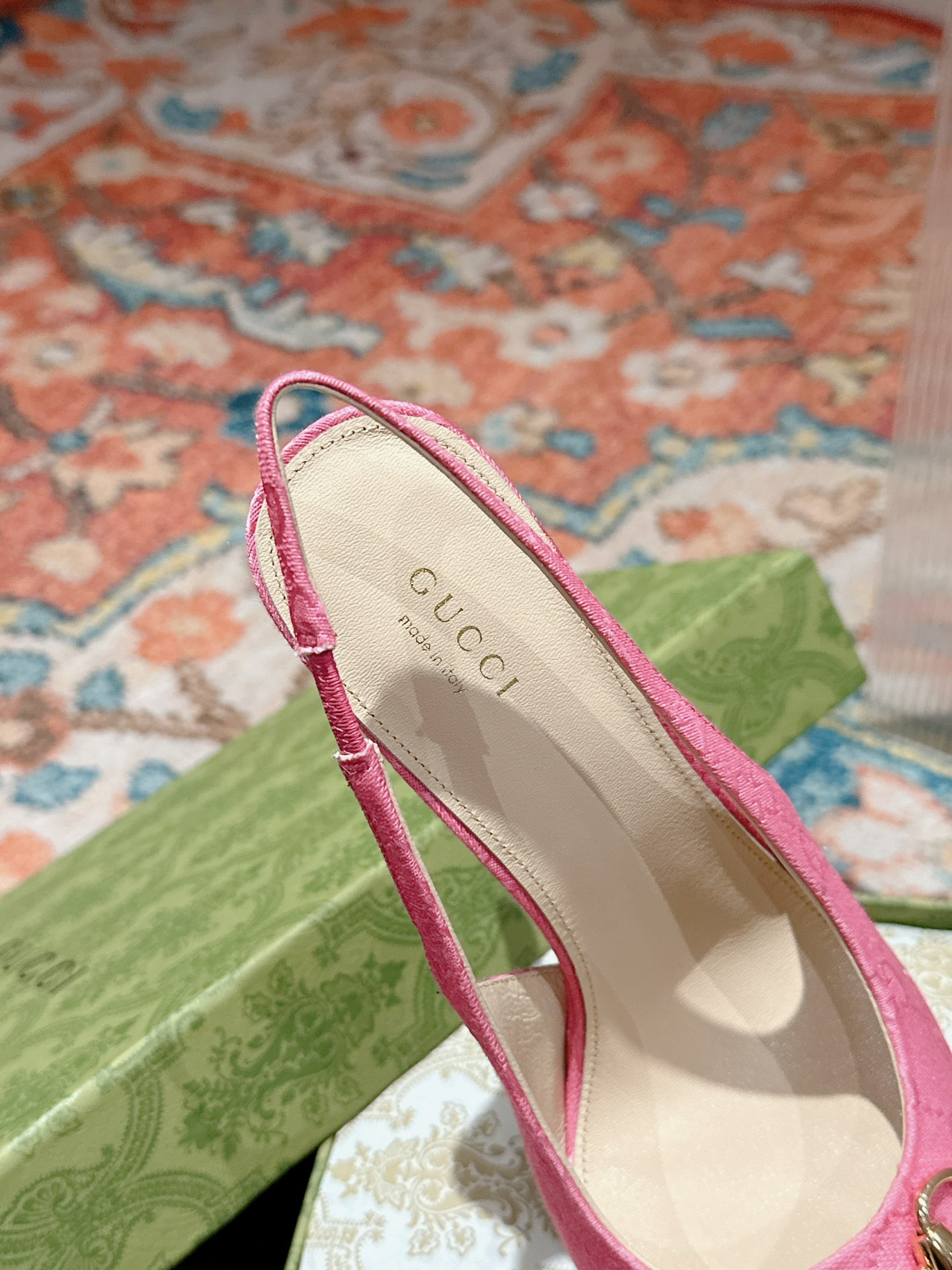 UA GUCCI HORSEBIT SLINGBACK PUMP HIGH HEEL