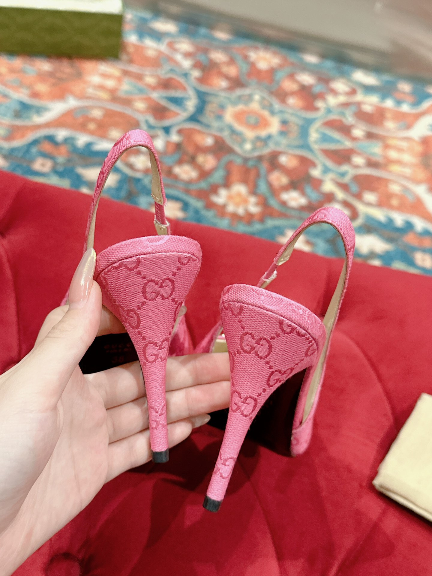 UA GUCCI HORSEBIT SLINGBACK PUMP HIGH HEEL