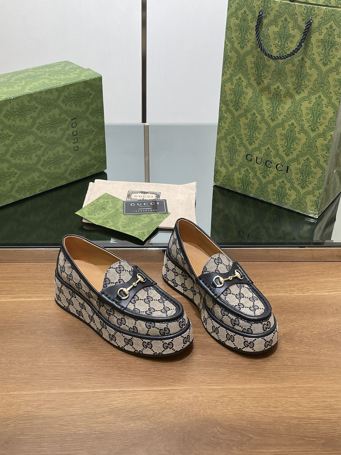 UA GUCCI HORSEBIT WEDGE LOAFER