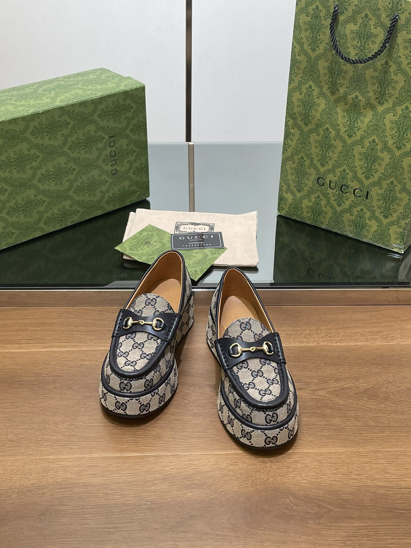 UA GUCCI HORSEBIT WEDGE LOAFER