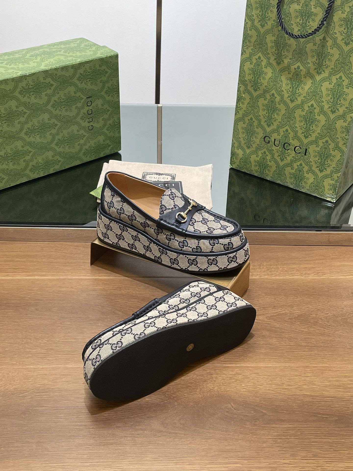 UA GUCCI HORSEBIT WEDGE LOAFER