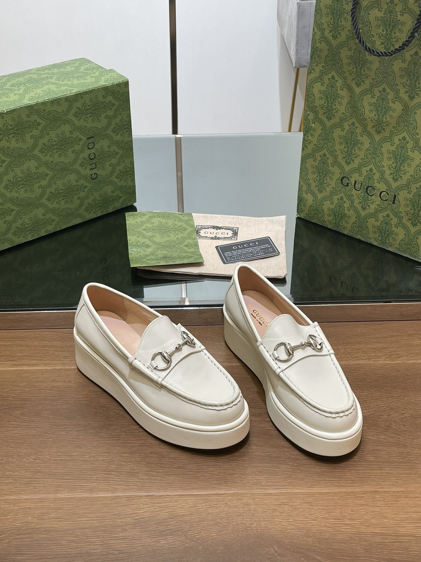 UA GUCCI HORSEBIT WEDGE LOAFER