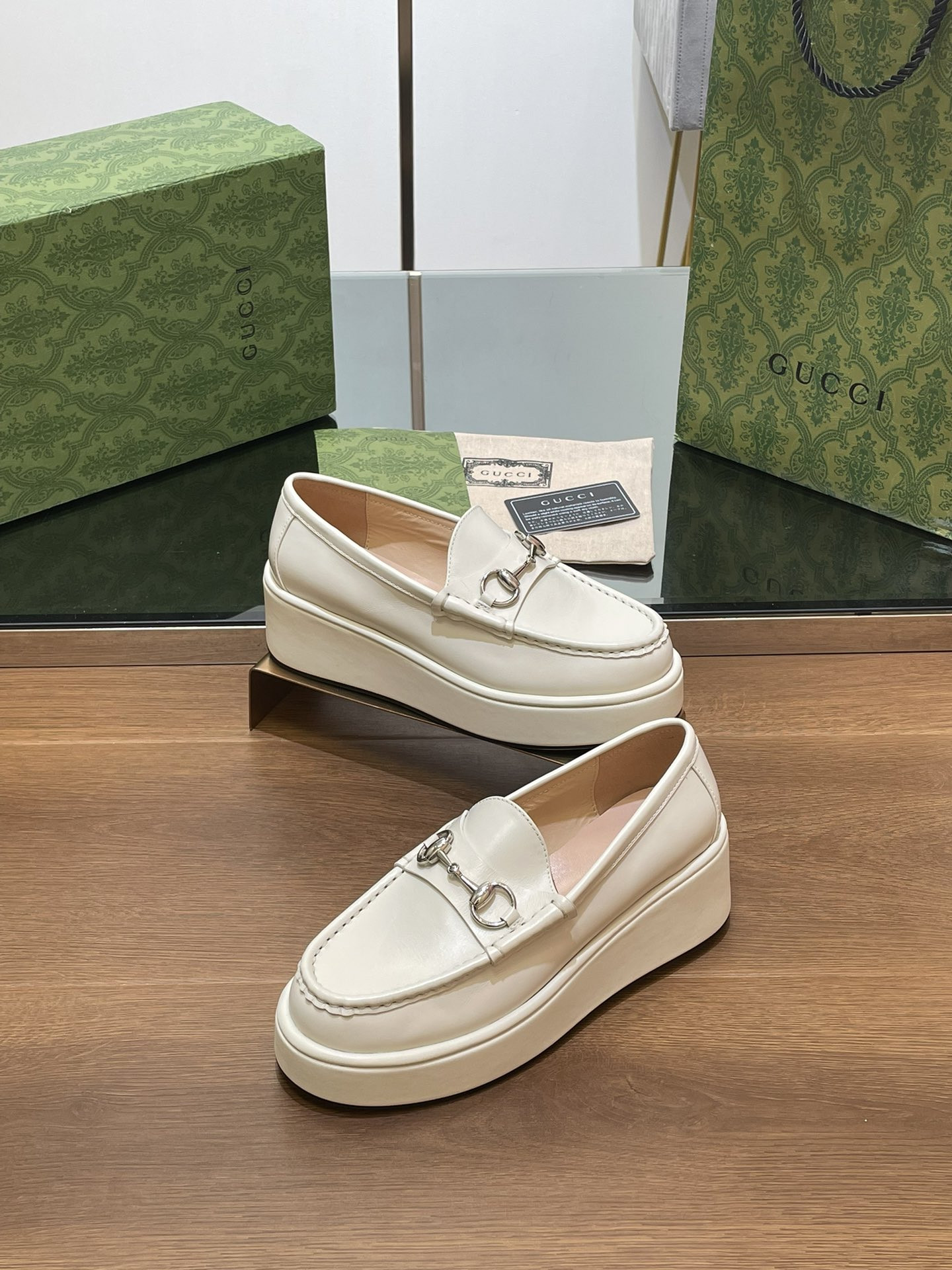 UA GUCCI HORSEBIT WEDGE LOAFER