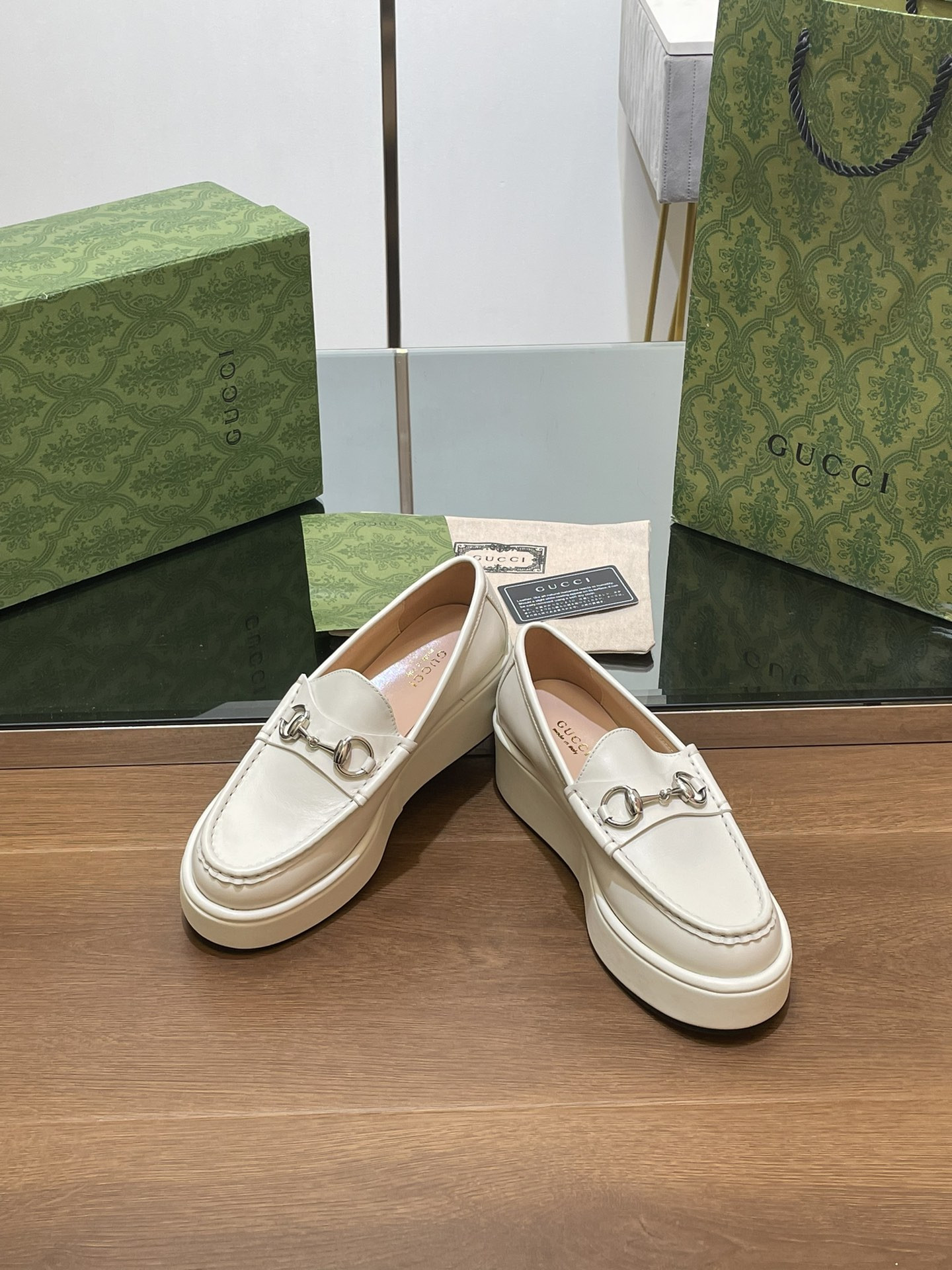 UA GUCCI HORSEBIT WEDGE LOAFER