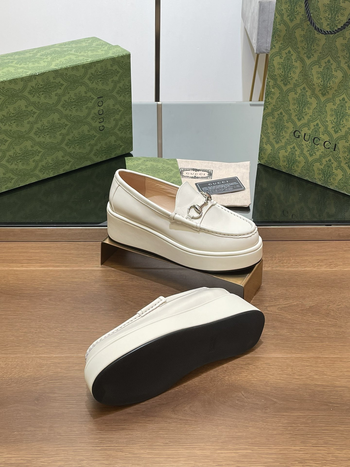 UA GUCCI HORSEBIT WEDGE LOAFER