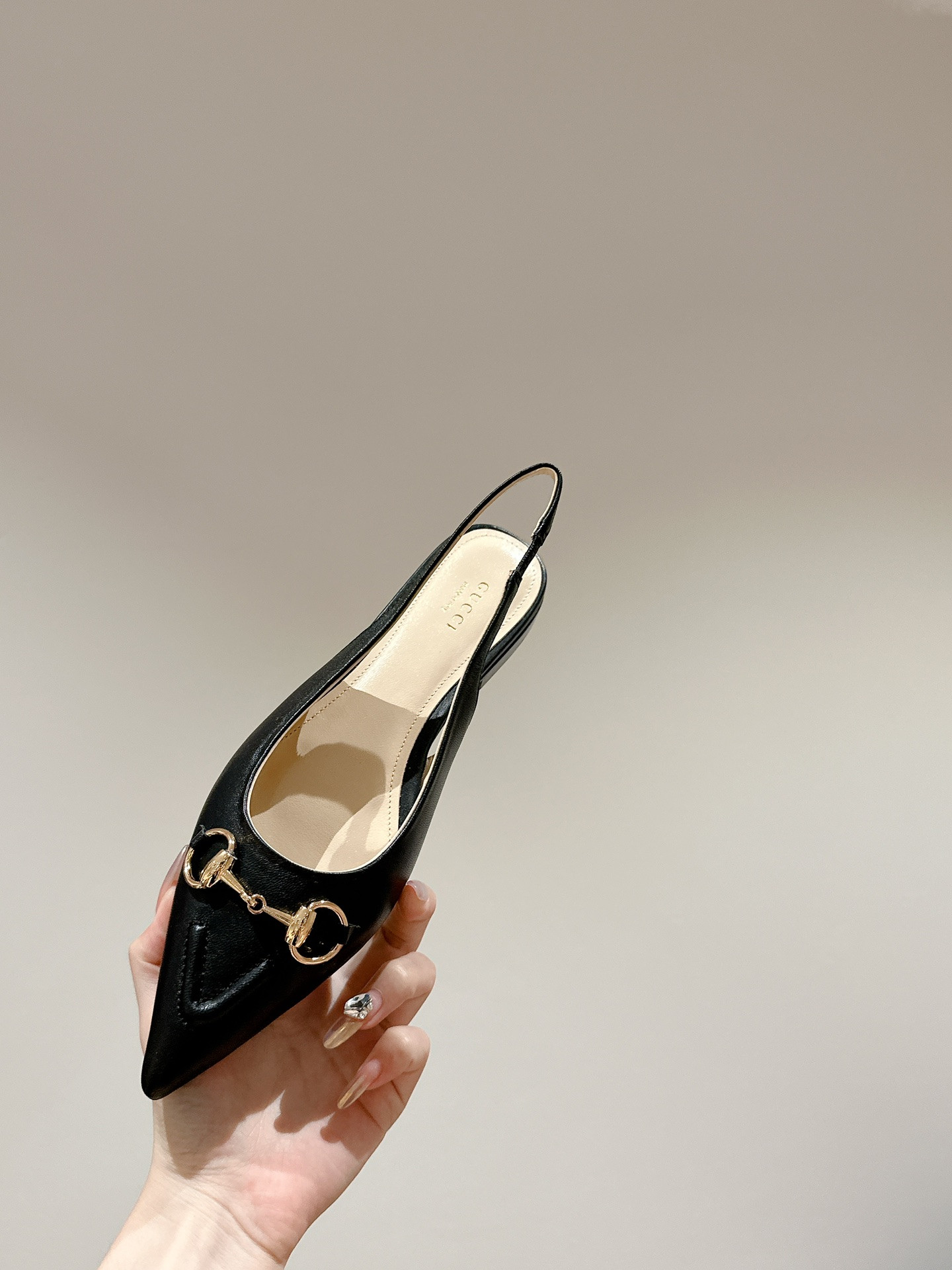 UA GUCCI HORSEBIT SLINGBACK FLAT