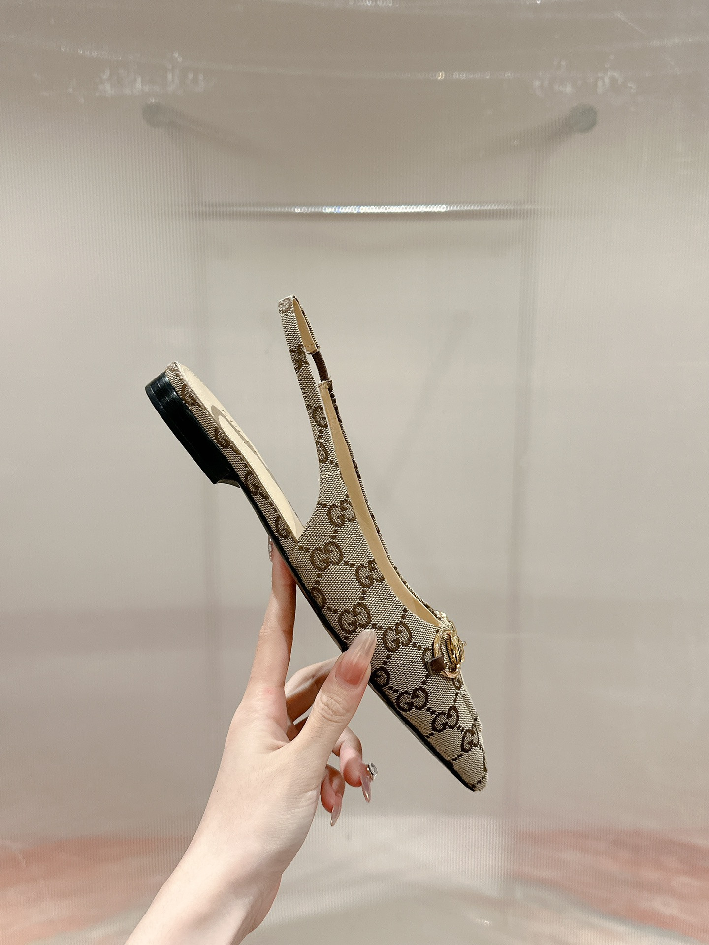 UA GUCCI HORSEBIT SLINGBACK FLAT