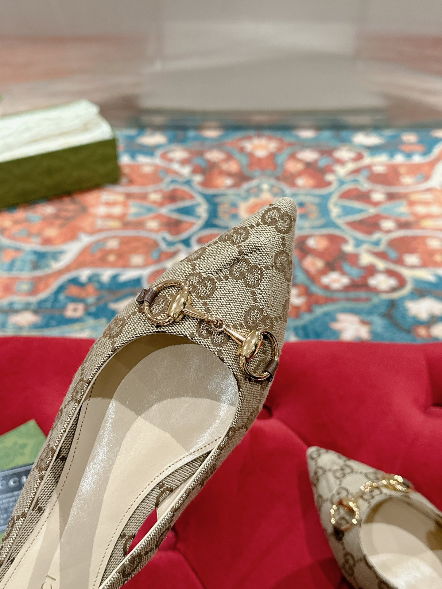 UA GUCCI HORSEBIT SLINGBACK FLAT