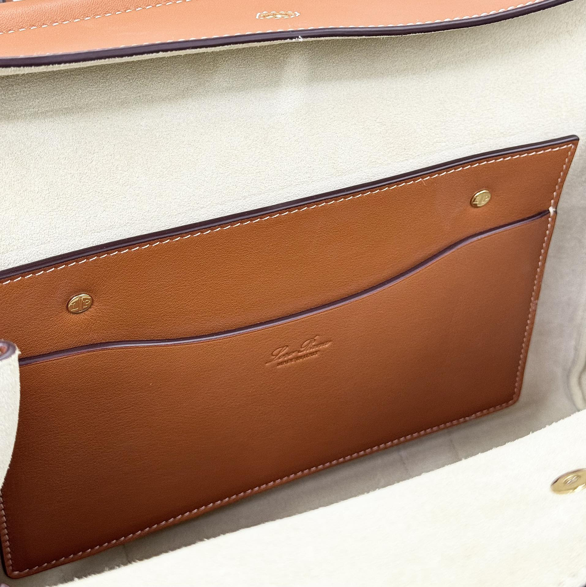 Loro Piana Loom Bag L32 Smooth Calfskin 33 x 23 x 18 cm