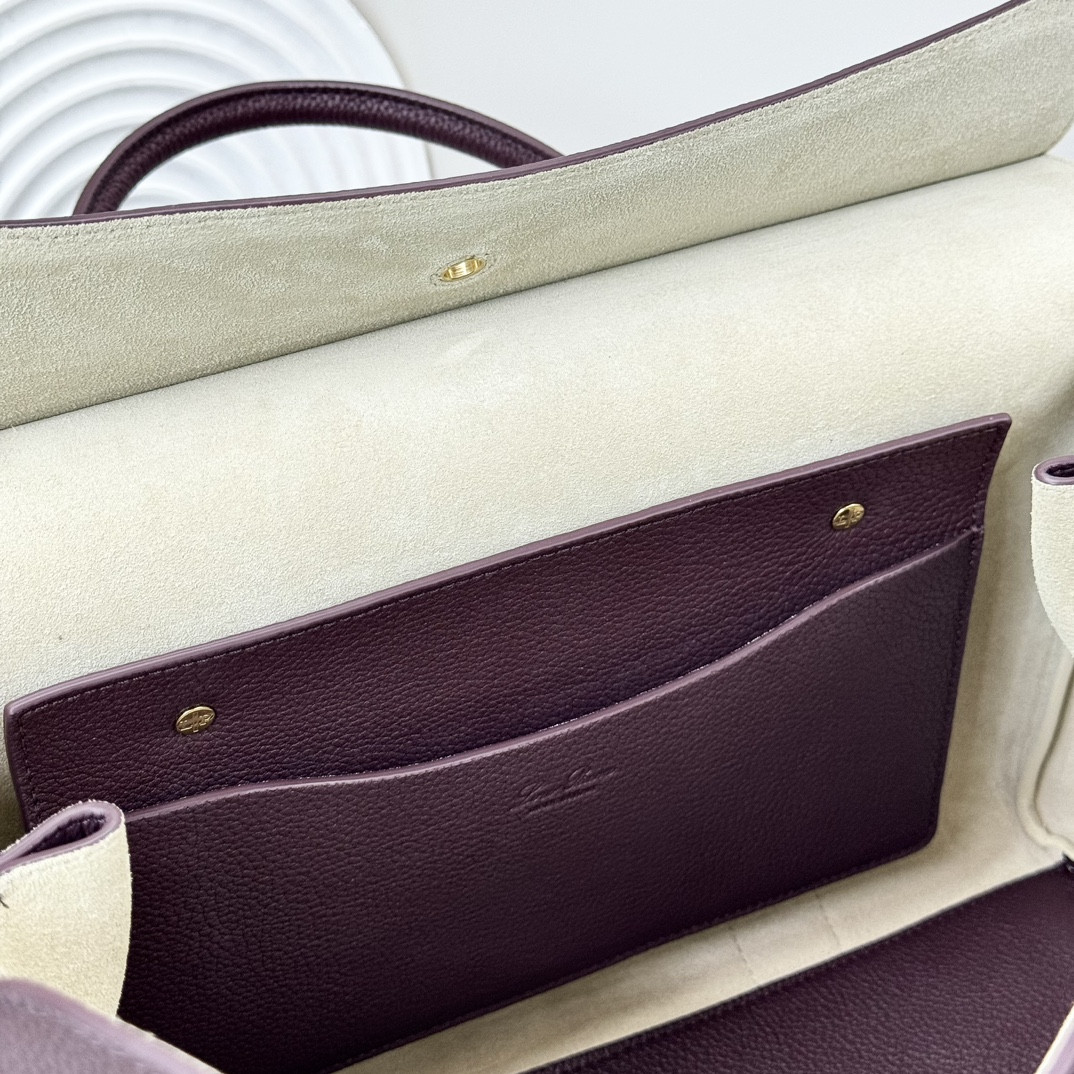 Loro Piana Loom Bag L32 Grained Calfskin 33 x 23 x 18 cm