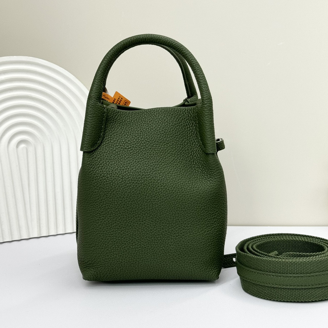 Loro Piana Micro Bale bag Grained Calfskin 23 x 16 x 14 cm