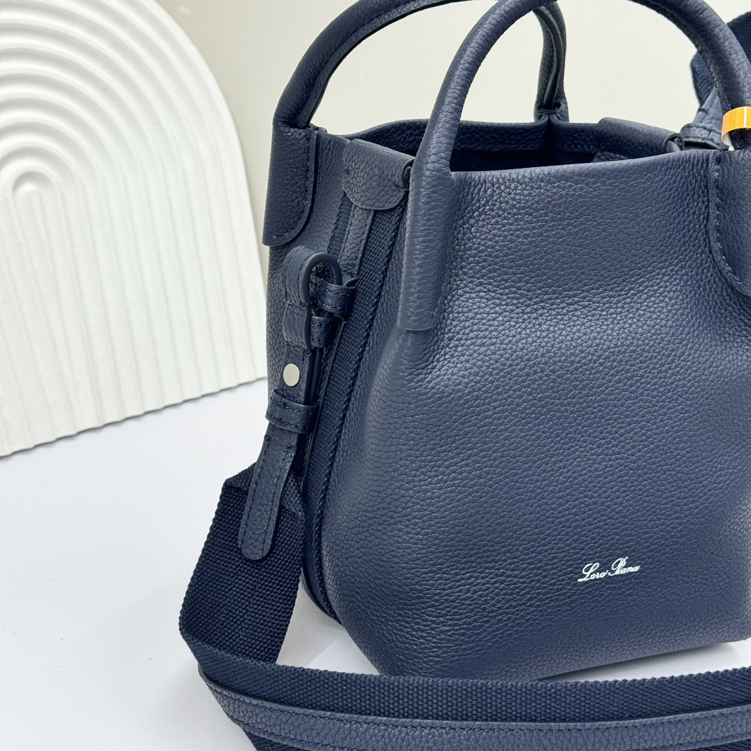 Loro Piana Micro Bale bag Grained Calfskin 16x13x13cm