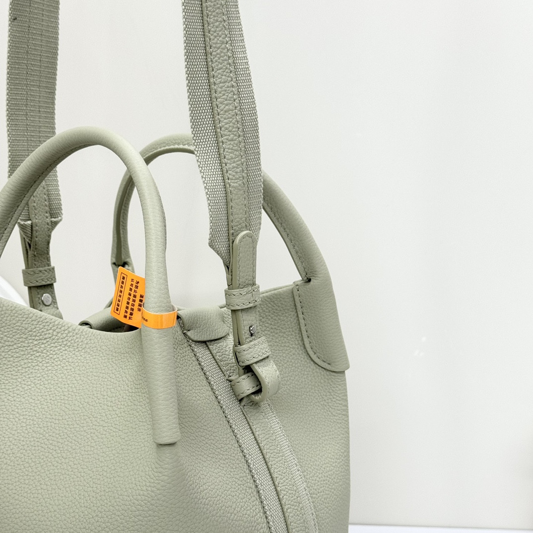 Loro Piana Small Bale Bag Grained Calfskin 17 x 17 x 21 cm