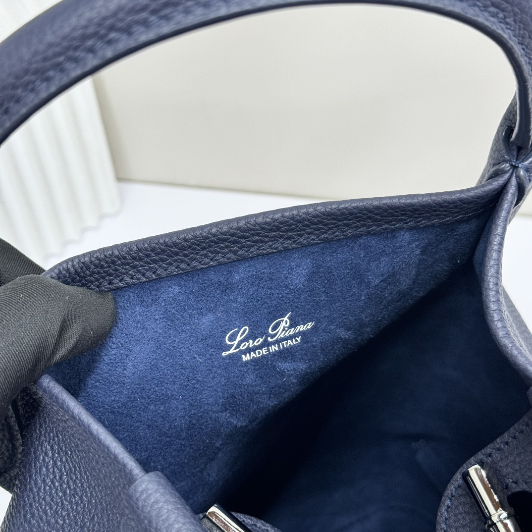 Loro Piana Small Bale Bag Calfskin 17 x 17 x 21 cm