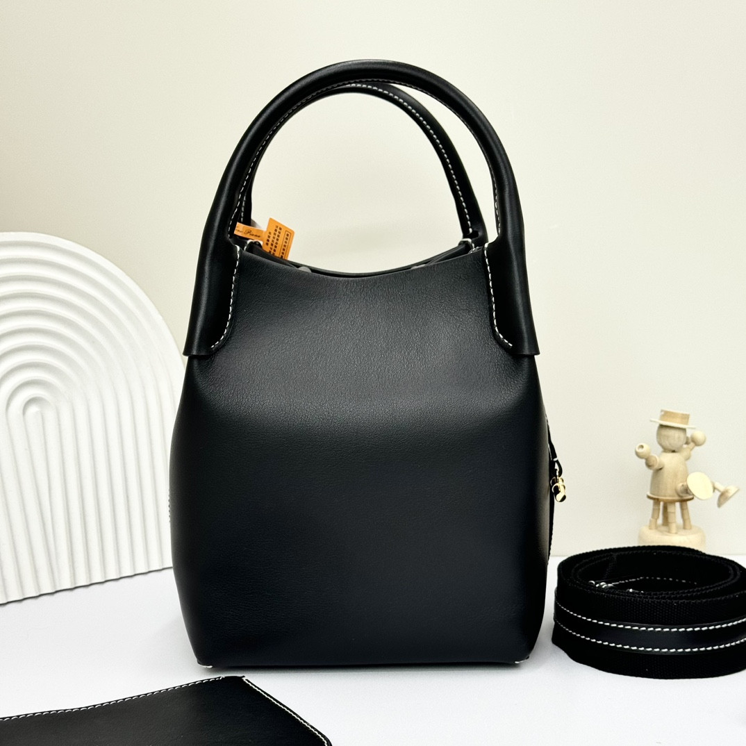 Loro Piana Small Bale Bag Calfskin 17 x 17 x 21 cm