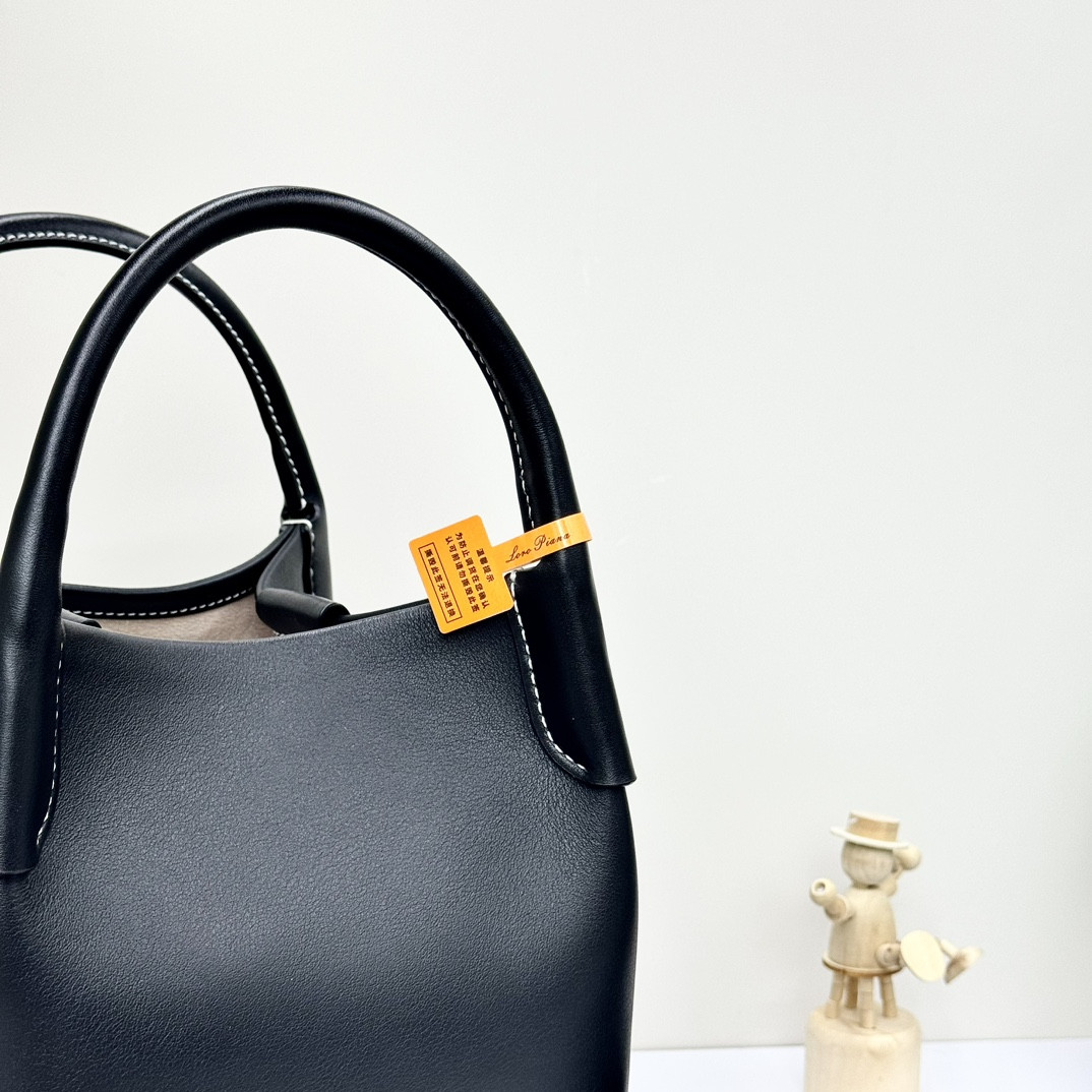 Loro Piana Small Bale Bag Calfskin 17 x 17 x 21 cm