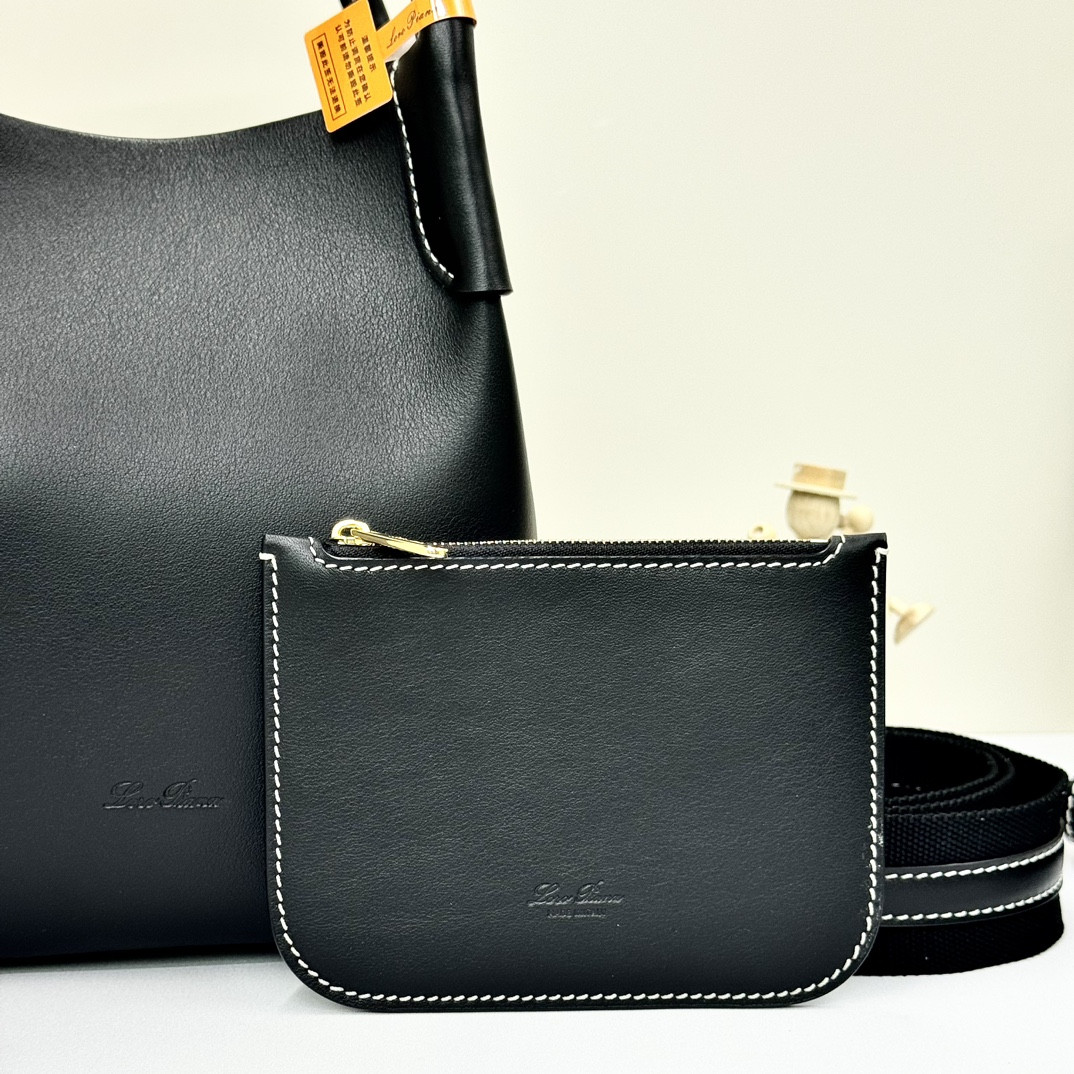 Loro Piana Small Bale Bag Calfskin 17 x 17 x 21 cm