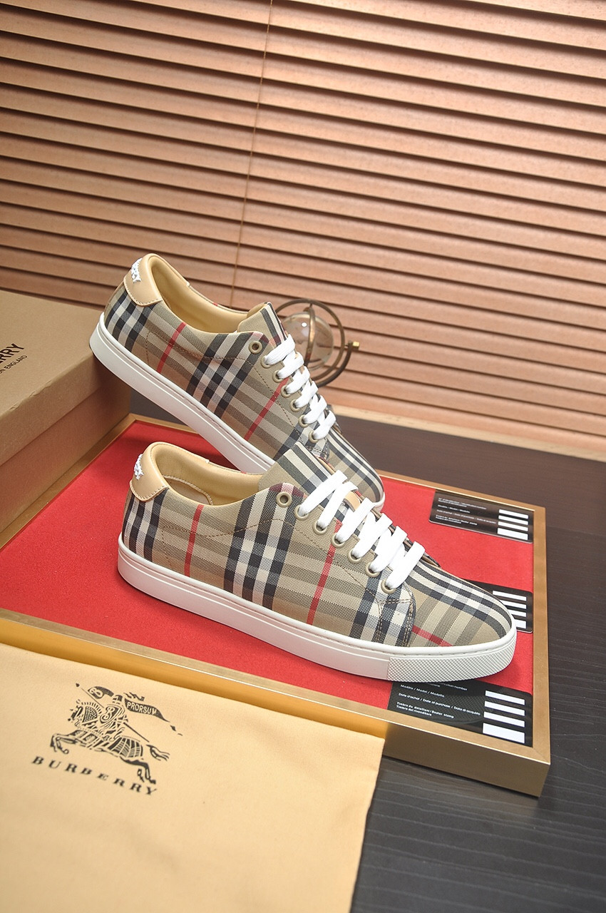 UA Burberry Check Sneakers