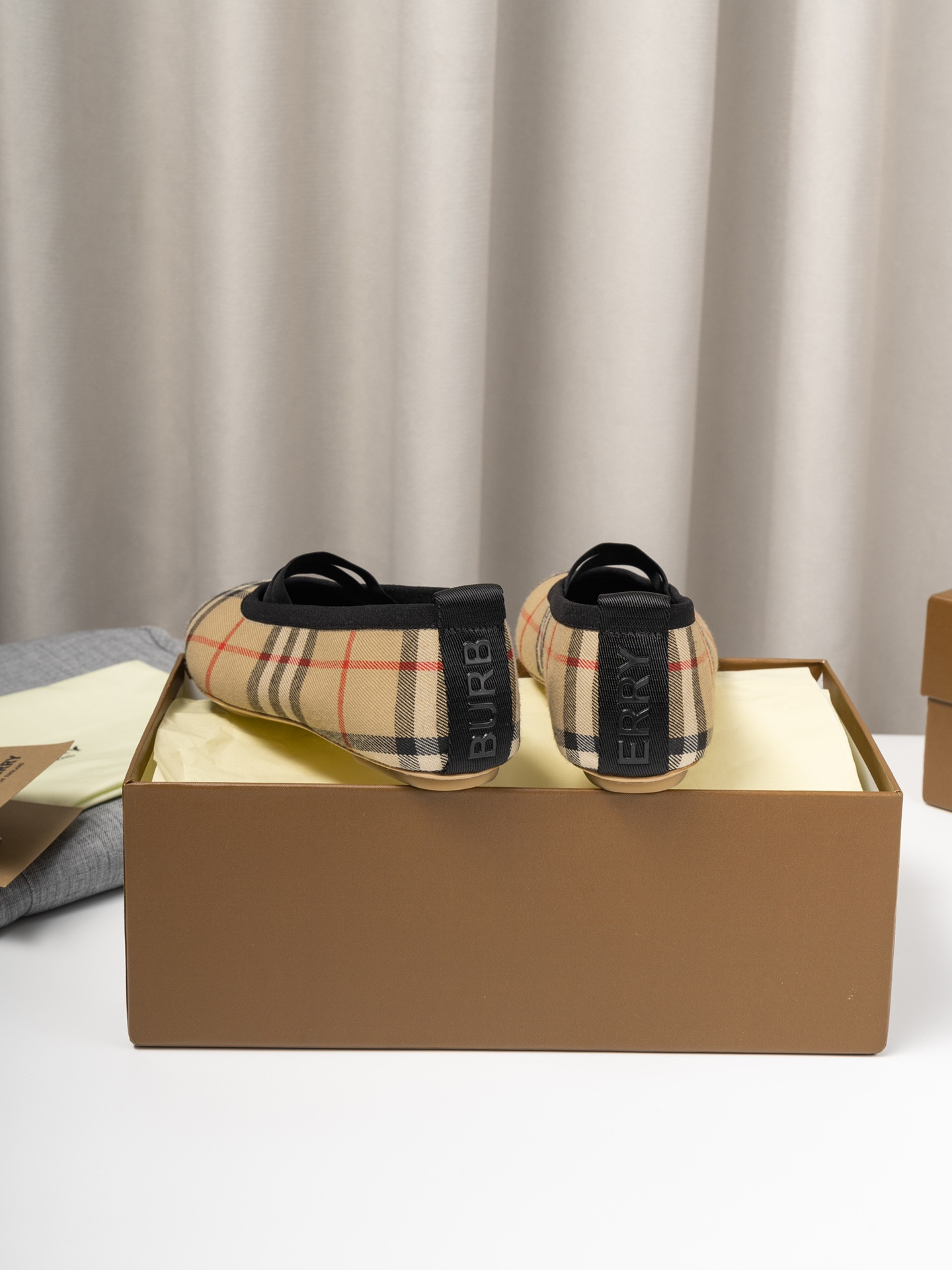 UA Burberry Check Mary Jane Flats
