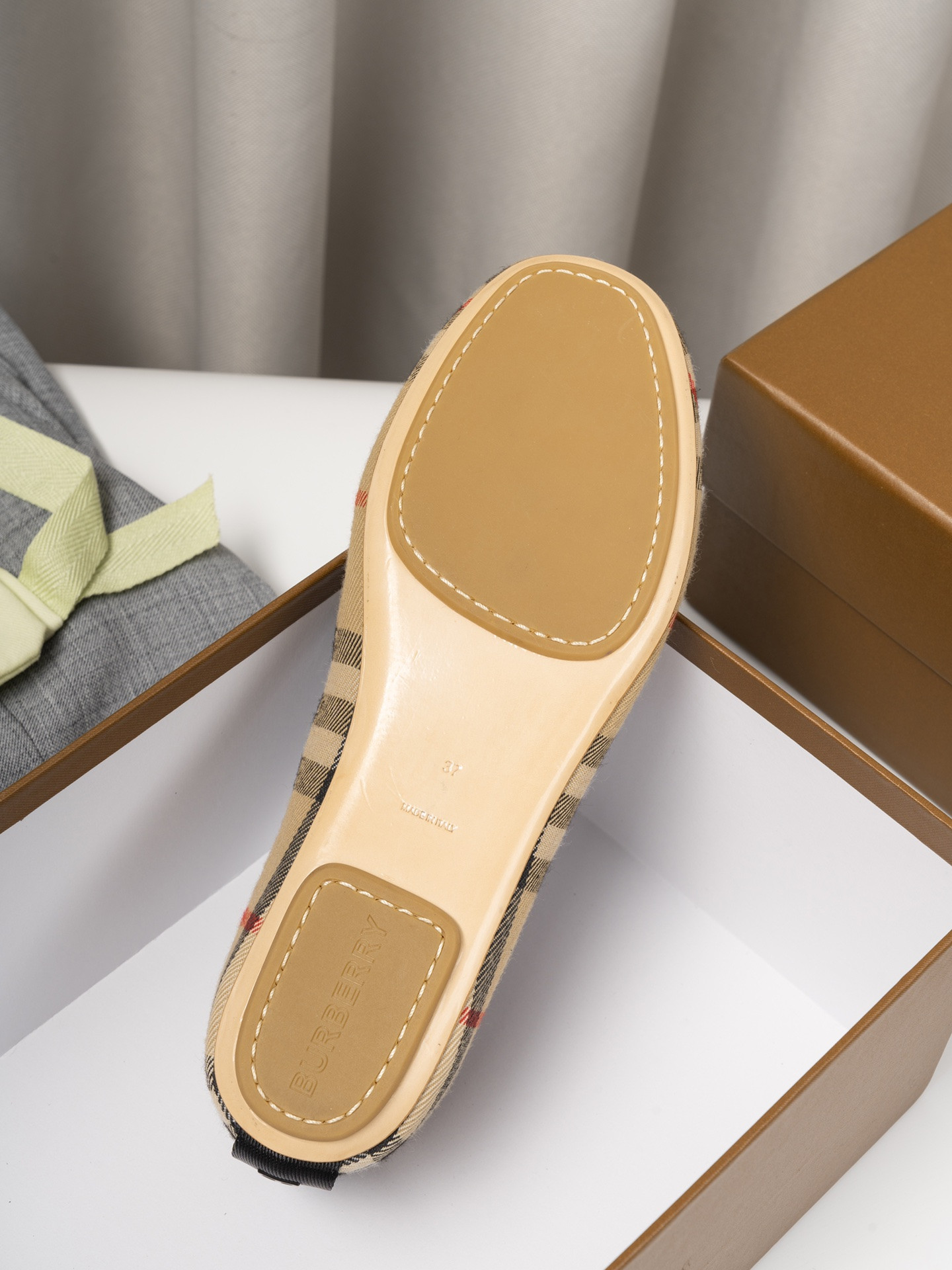 UA Burberry Check Mary Jane Flats