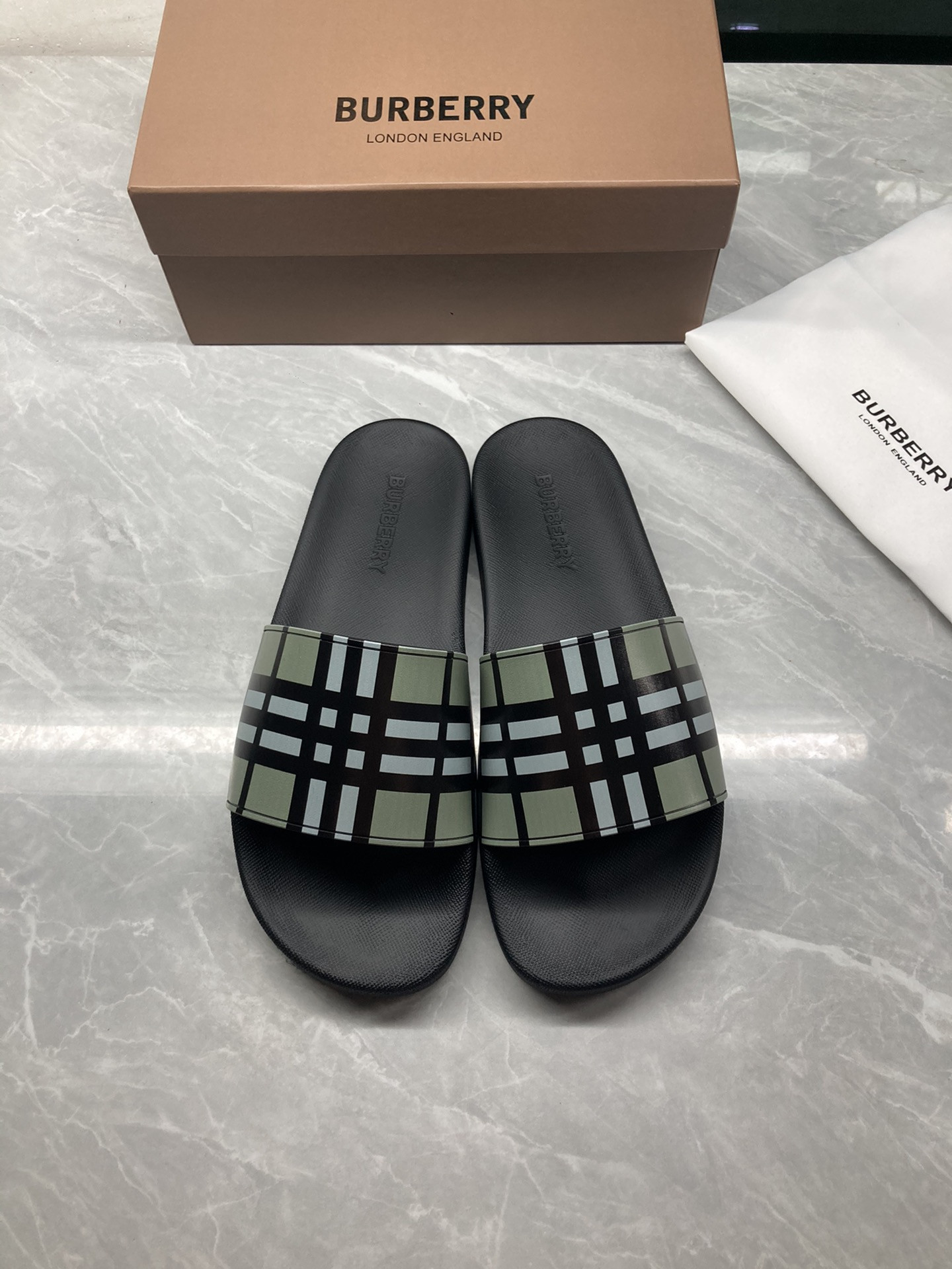 Burberry Check Slides