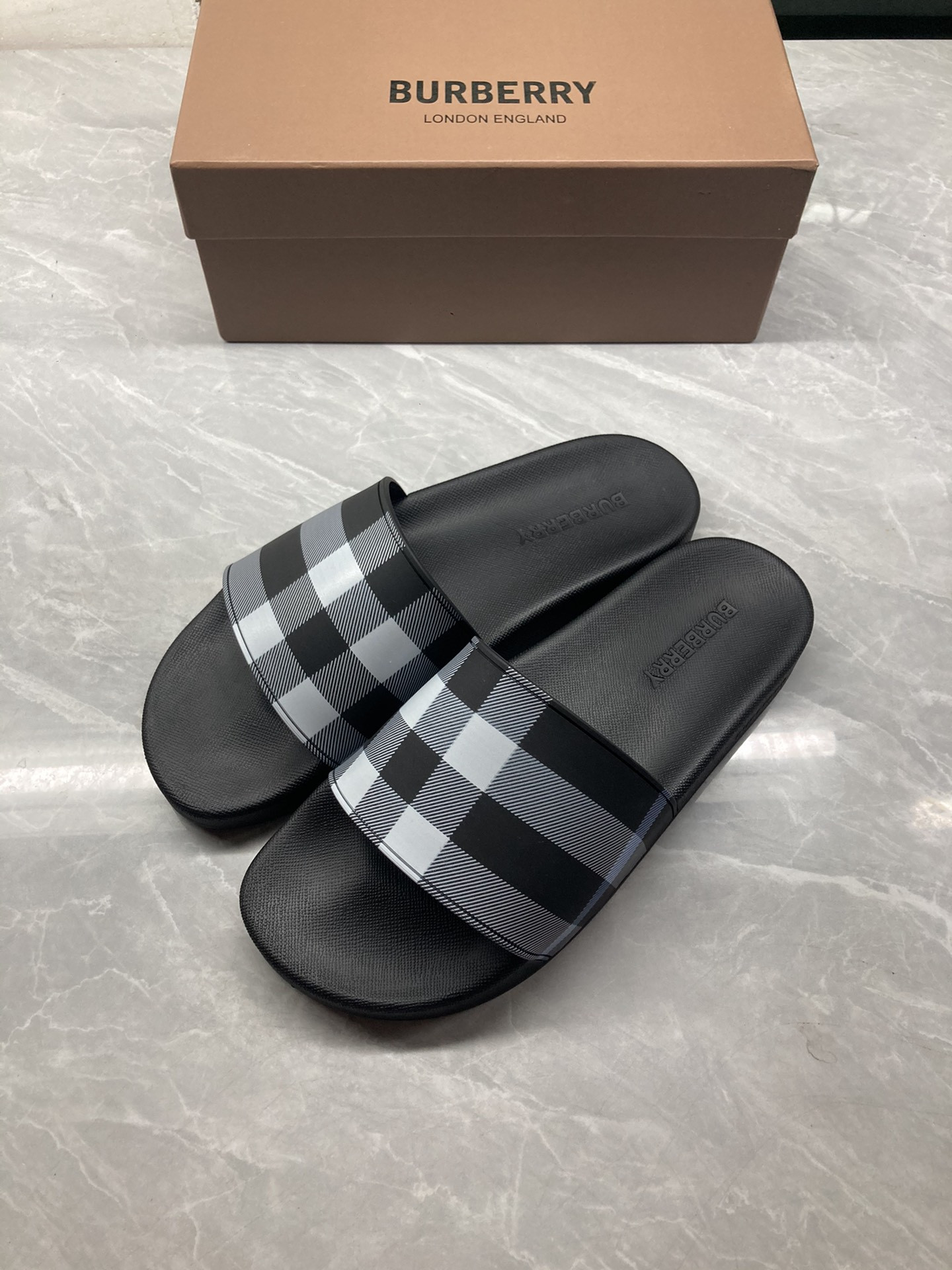 Burberry Check Slides