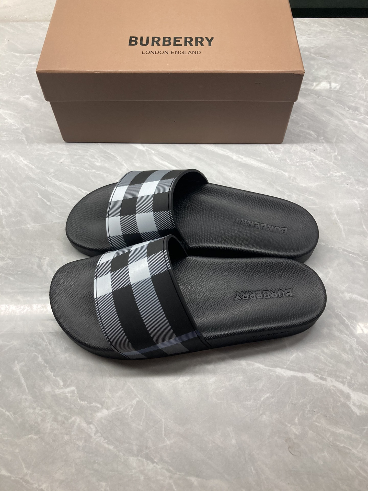 Burberry Check Slides